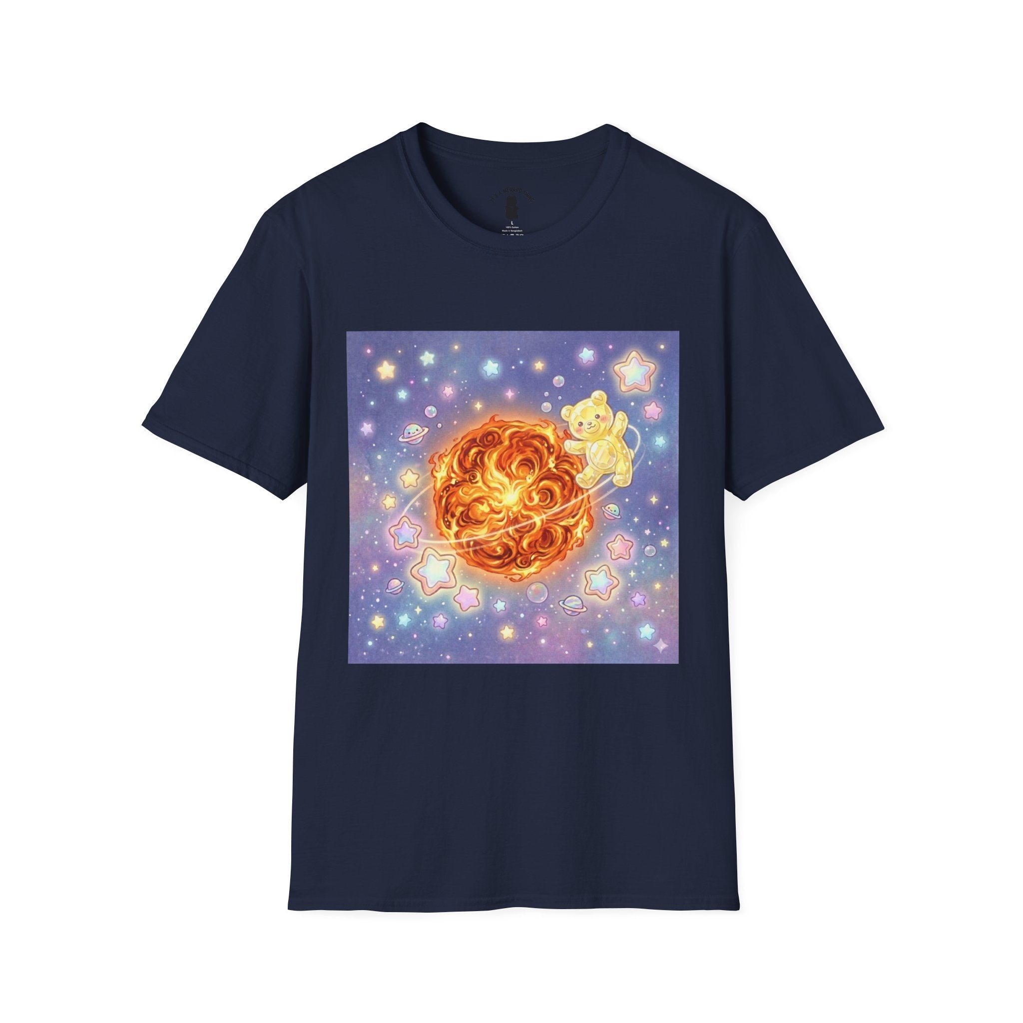 Burning Bright Sun, Yellow Crystal Gooey Gummy — Kawaii Graphic T-Shirt