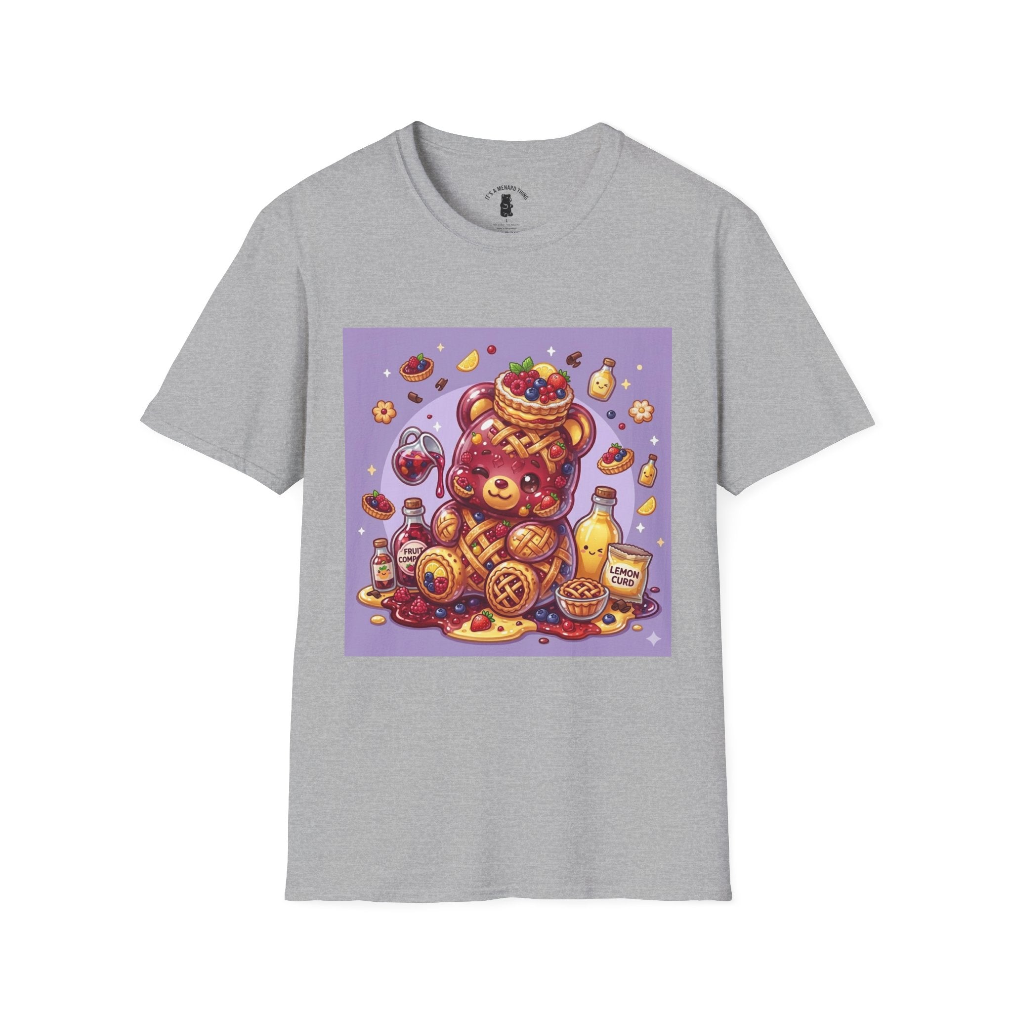 Mixed Berry Tart, Exotic Gooey Gummy Bear — Kawaii Graphic T-Shirt