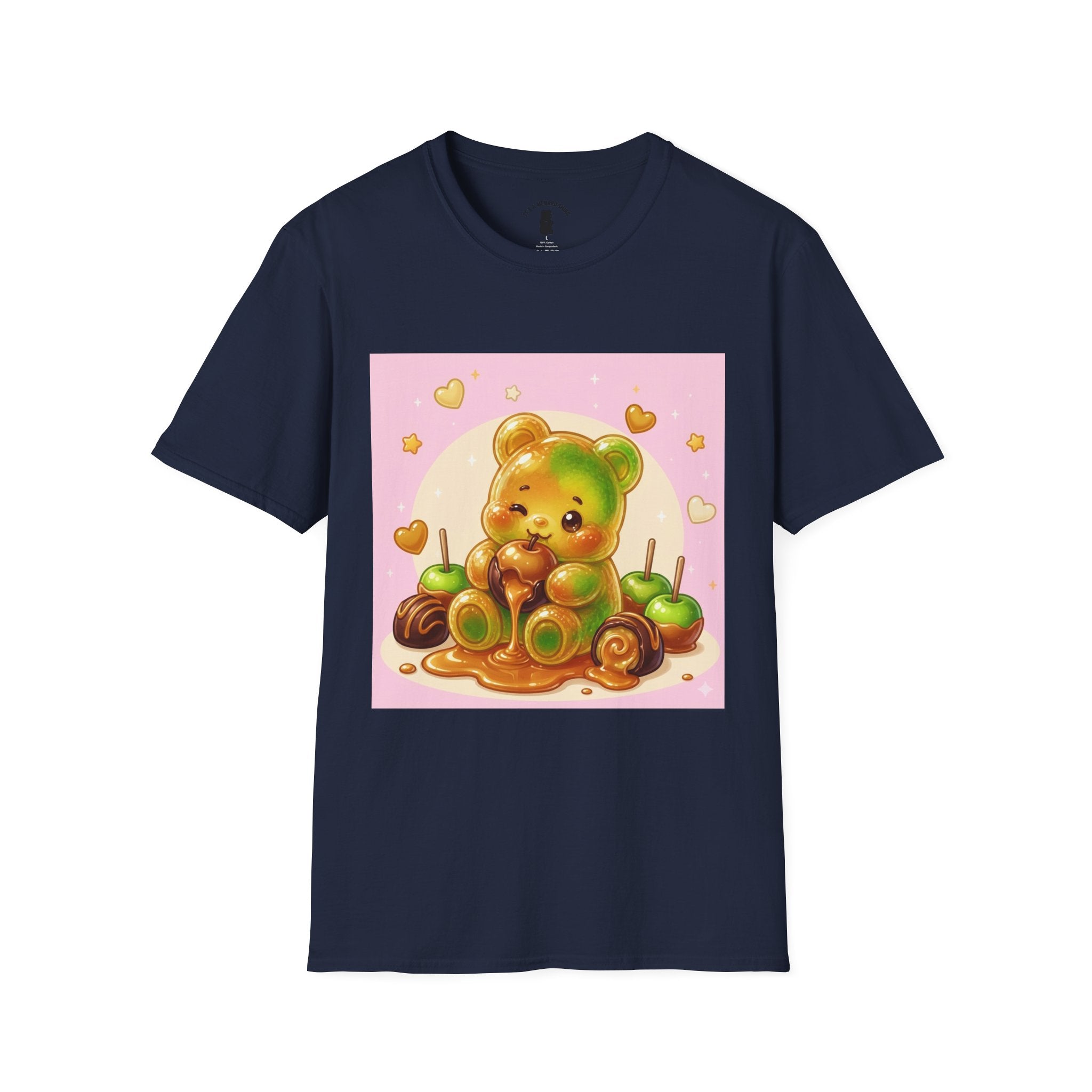 Caranel Apple Gooey Gummy Bear Candy T-Shirt — Sweet Illustration