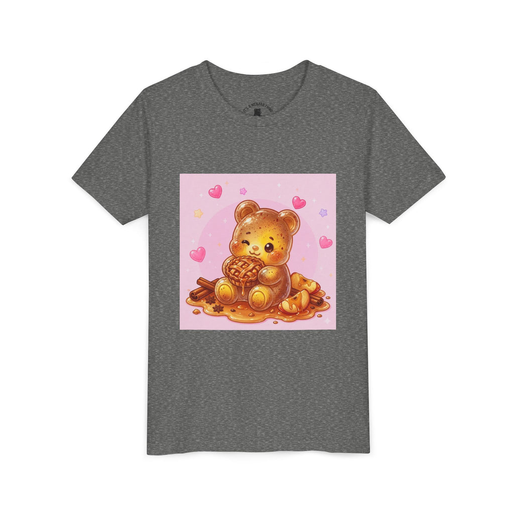 Warm Apple Cinnamon Pie Gooey Gummy Bear Hearts Youth Tee