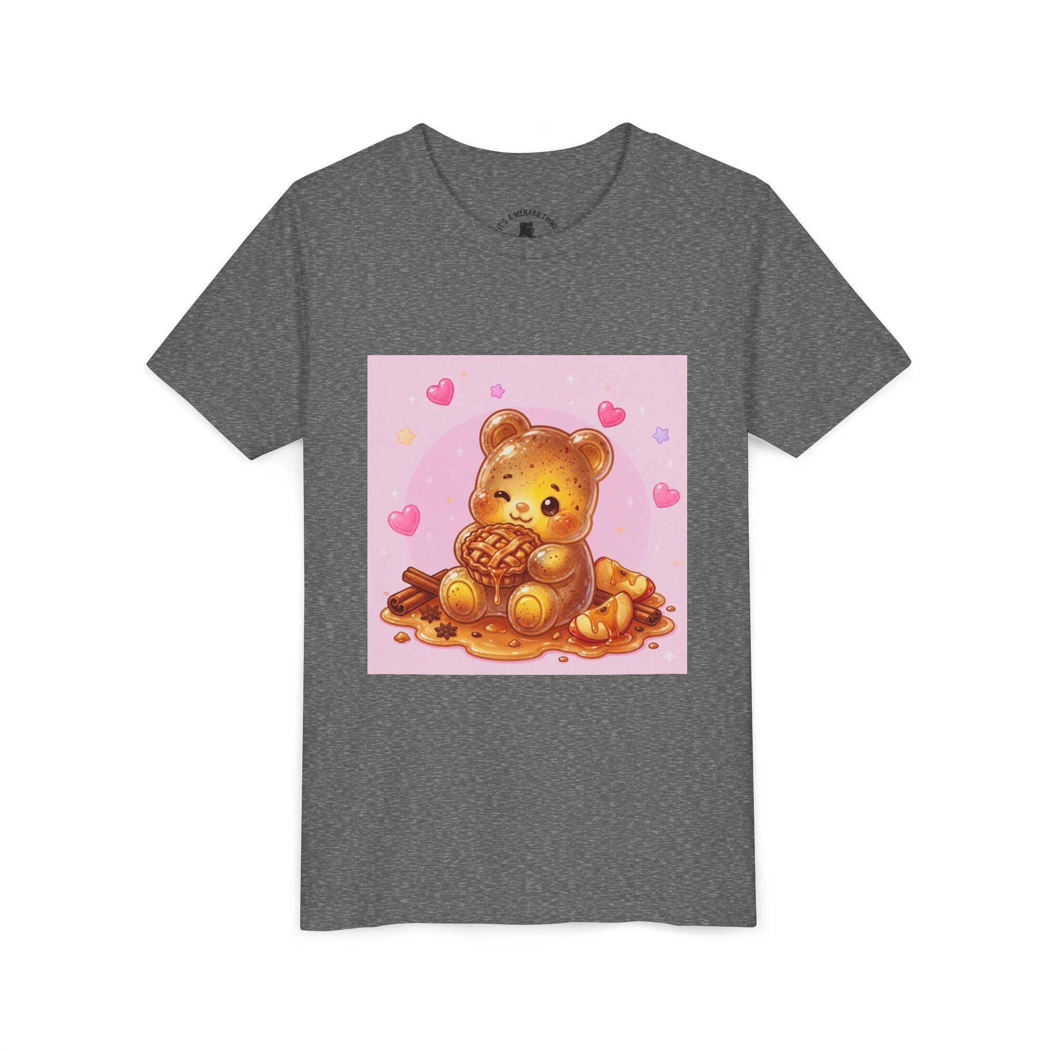Warm Apple Cinnamon Pie Gooey Gummy Bear Hearts Youth Tee