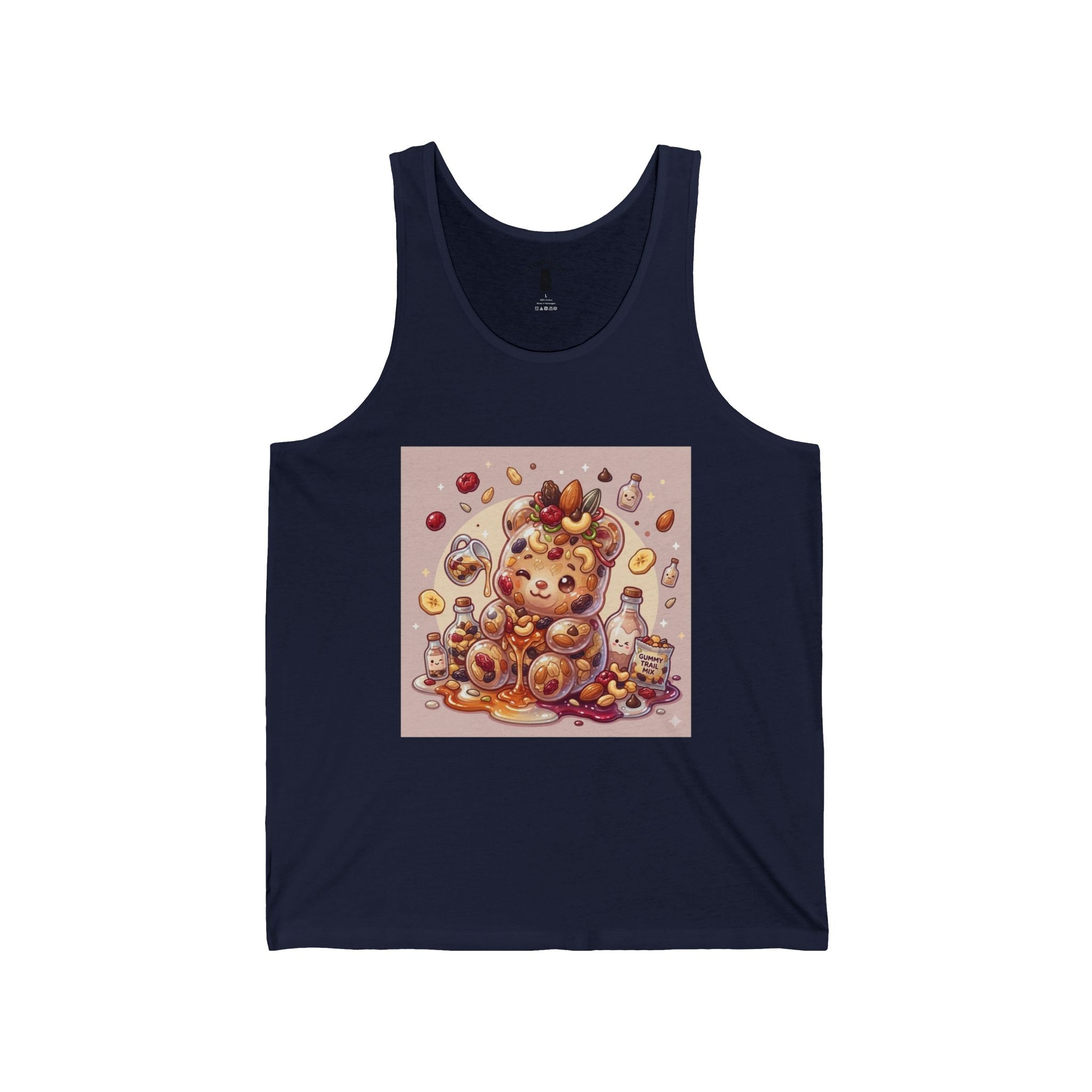 Sweet Yet Simple Trail Mix, Exotic Gooey Gummy Bear — Adorable Graphic Tank Top