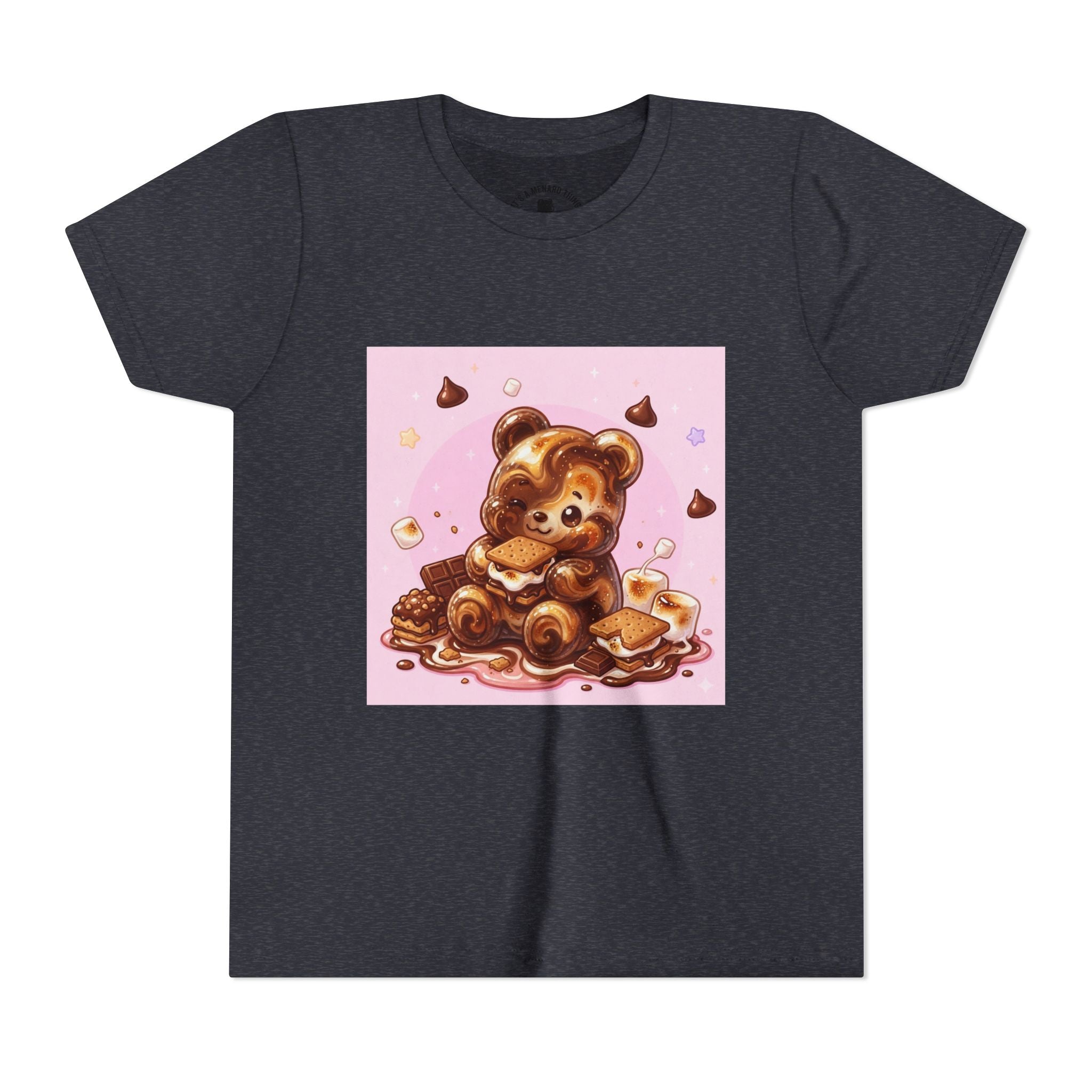 Chocolate, Marshmello S'more Gooey Fudge Gummy Bear Dessert Graphic Tee