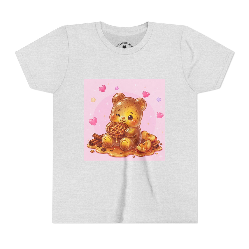 Warm Apple Cinnamon Pie Gooey Gummy Bear Hearts Youth Tee