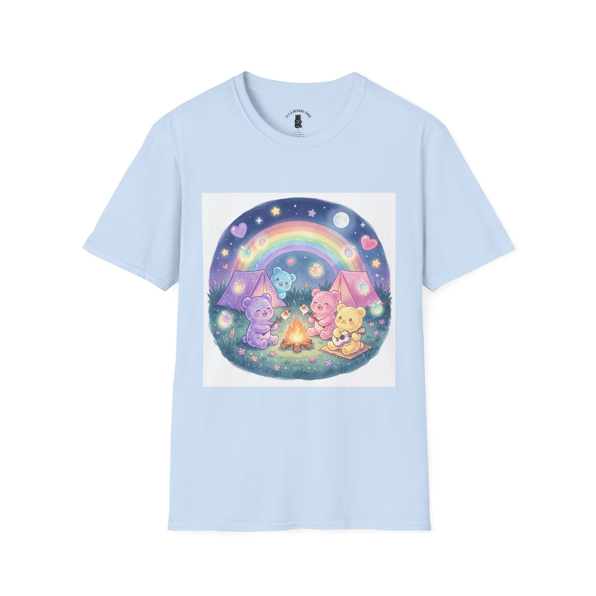 Campfire days and Toasted Marshmallows, Gooey Gummy Friends- Kawaii Graphic T-Shirt