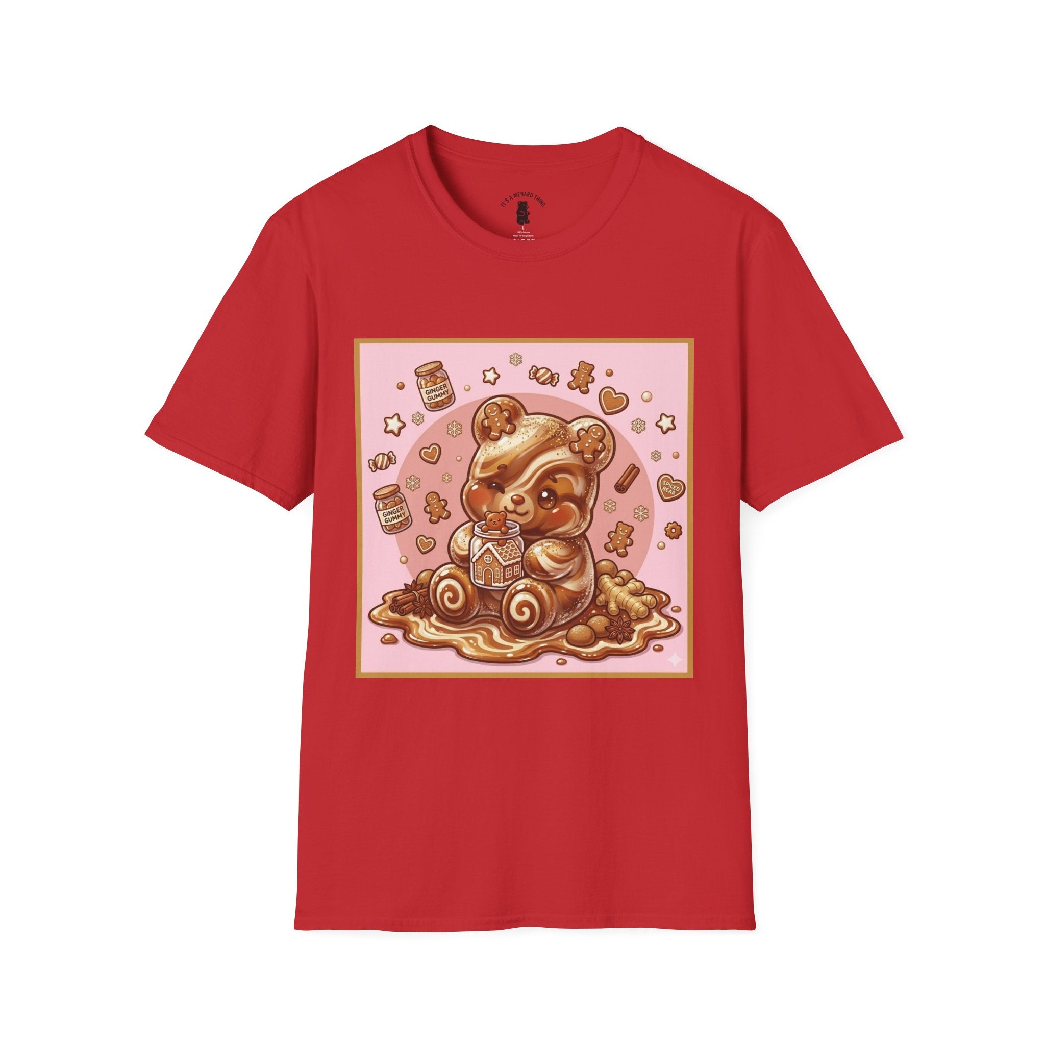 Kawaii Gingerbread Gooey Gummy Bear- Graphic T-Shirt