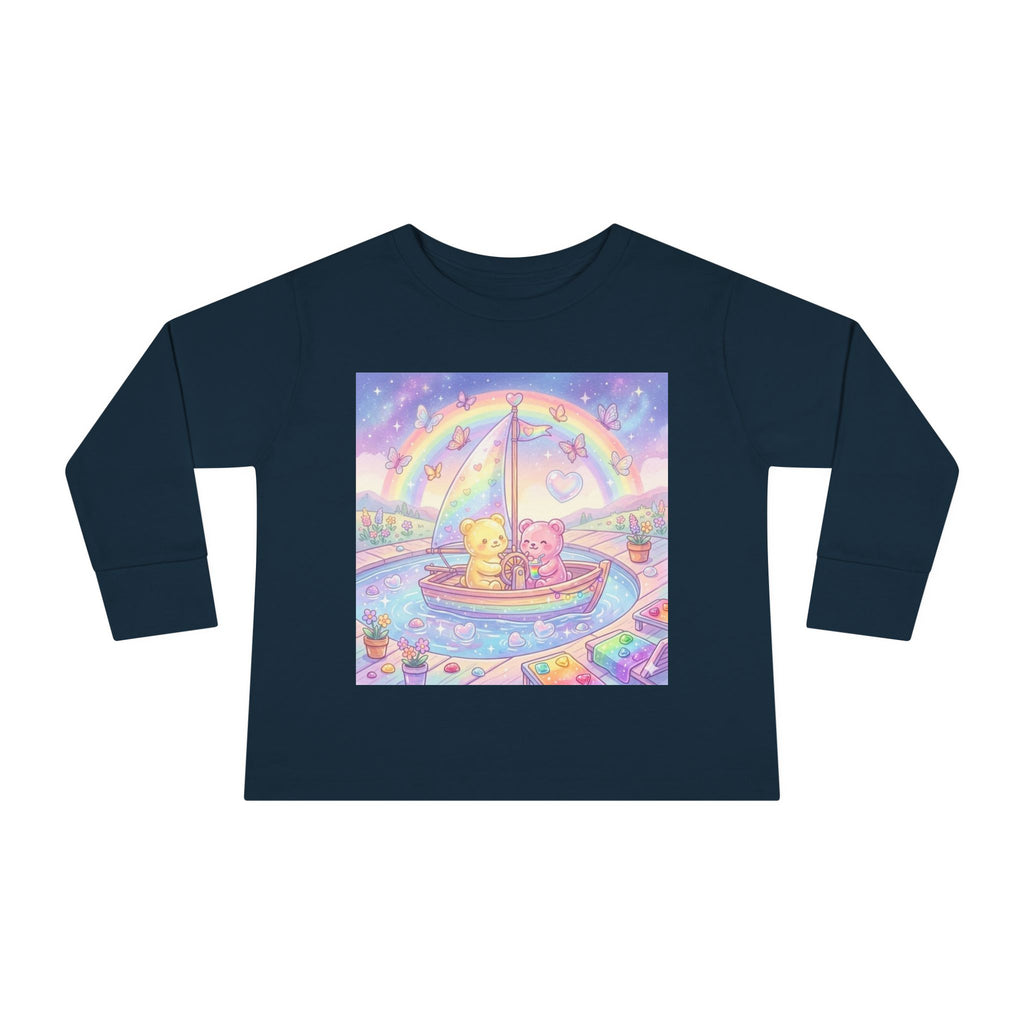 Sail Boating Time, Oozy Bear Dou Friends- Graphic Long Sleeve Shirt