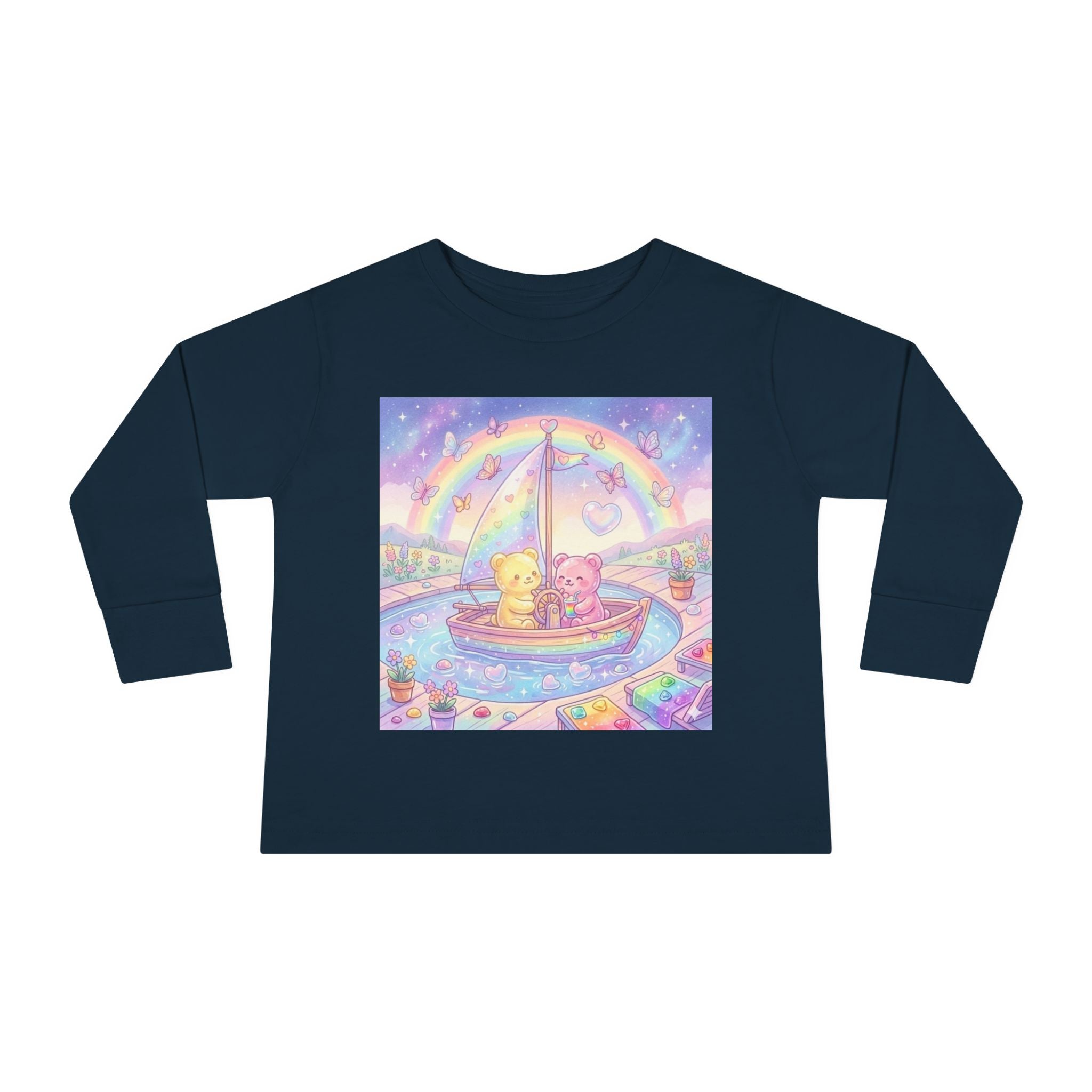 Sail Boating Time, Oozy Bear Dou Friends- Graphic Long Sleeve Shirt