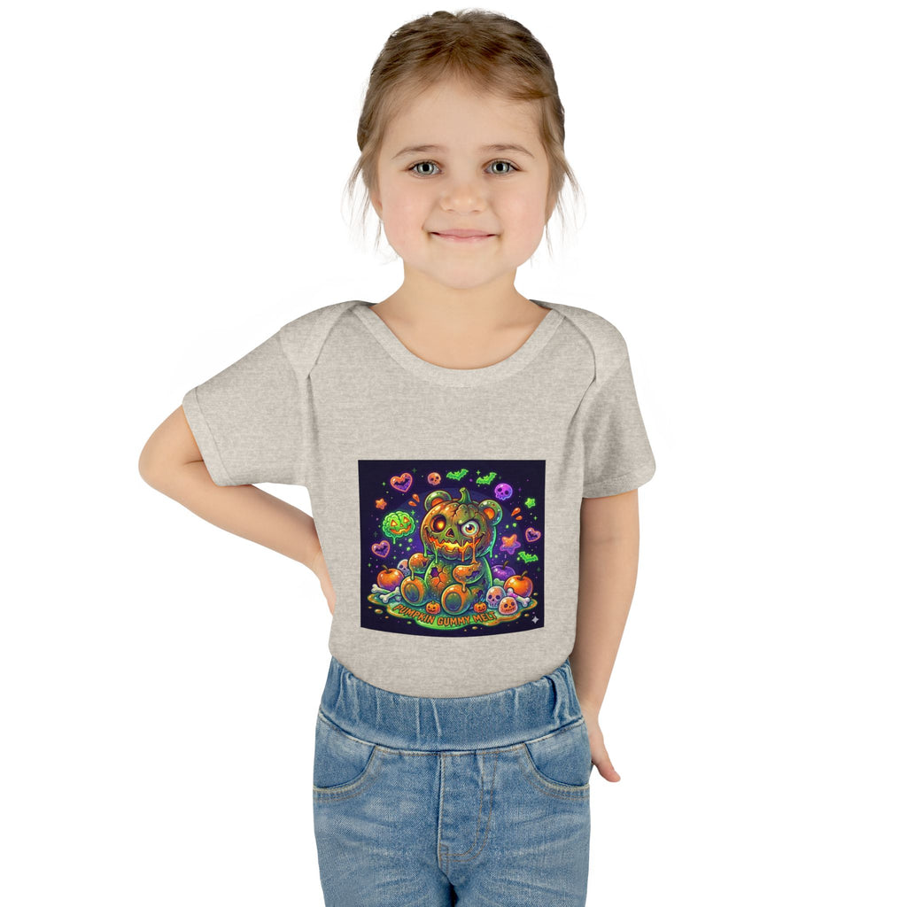 Halloween Pumpkin Head Gooey Gummy Bear - Infant Onesie