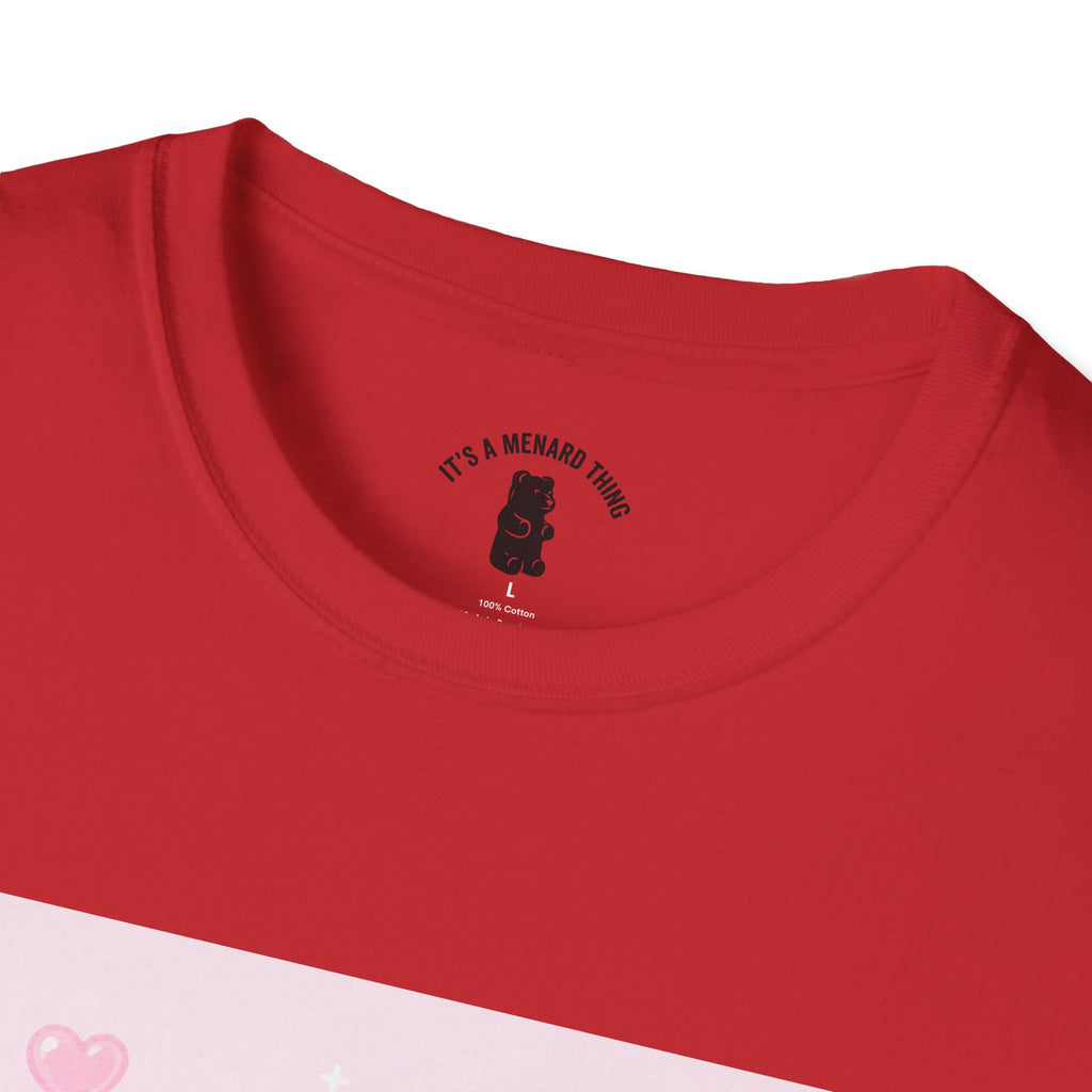 Gooey Pink Gummy Bear Bouquet T-Shirt — Kawaii Valentine Floral Tee