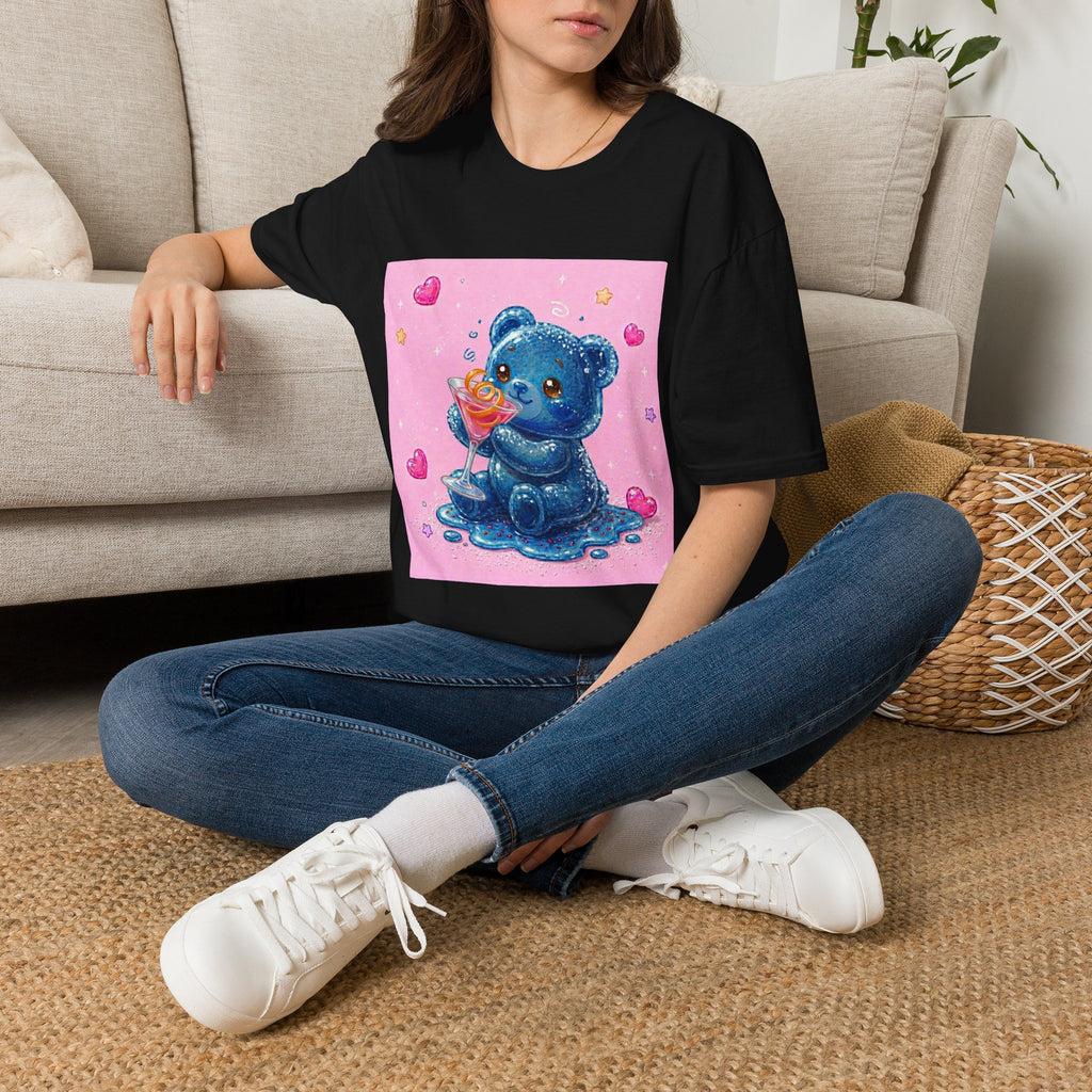Special Cosmo Delight, Blue Oozy Boozy Gummy Bear Drinking Pal- Graphic Shirt