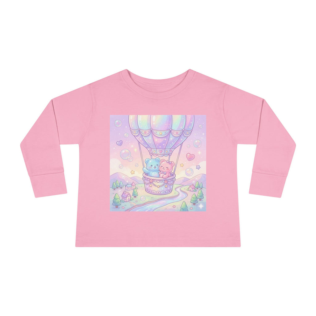 Hot Air Balloon Adventure, Oozy Bear Gummy Friends- Graphic Long Sleeve Shirt