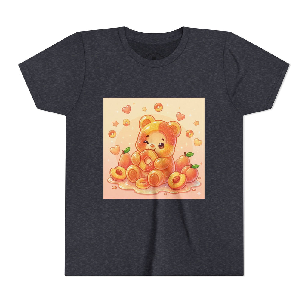 Peach Ring Gooey Gummy Bear Kids Short Sleeve Shirt