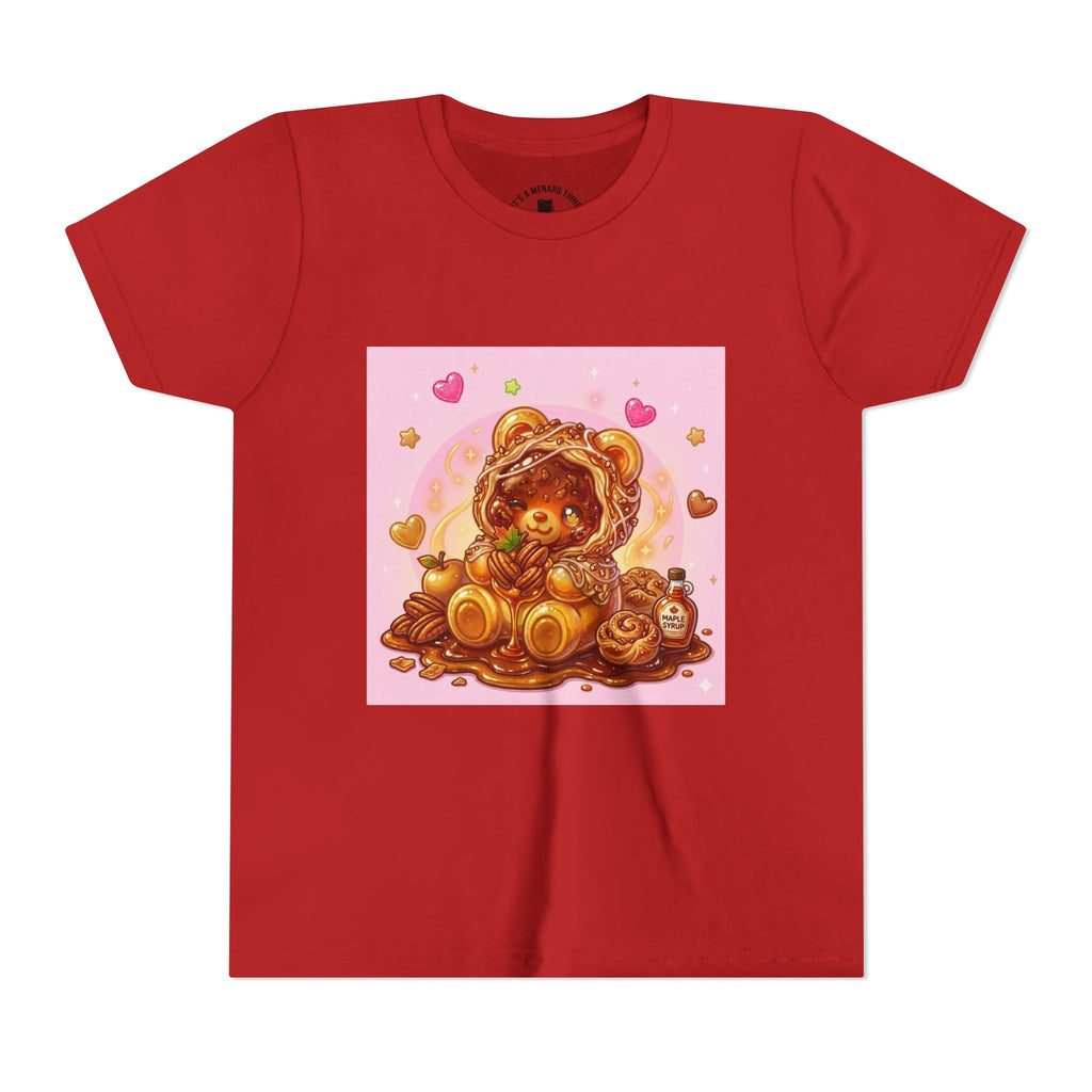 Cinnamon, Butter & Pecan Danish Gooey Gummy Bear Youth T-Shirt