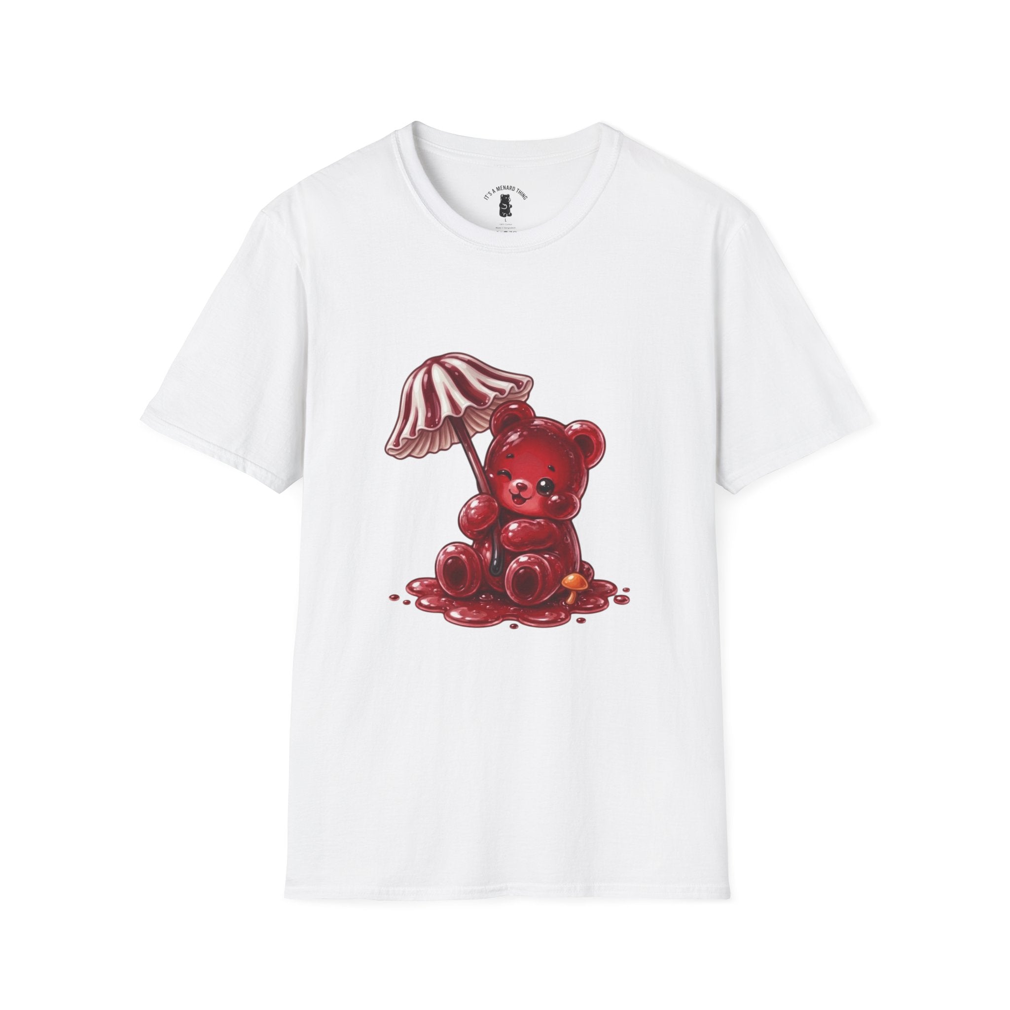 Special Red Stripped Mushroom Umbrella, Oozy Bear Gummy Friend- Graphic Shirt