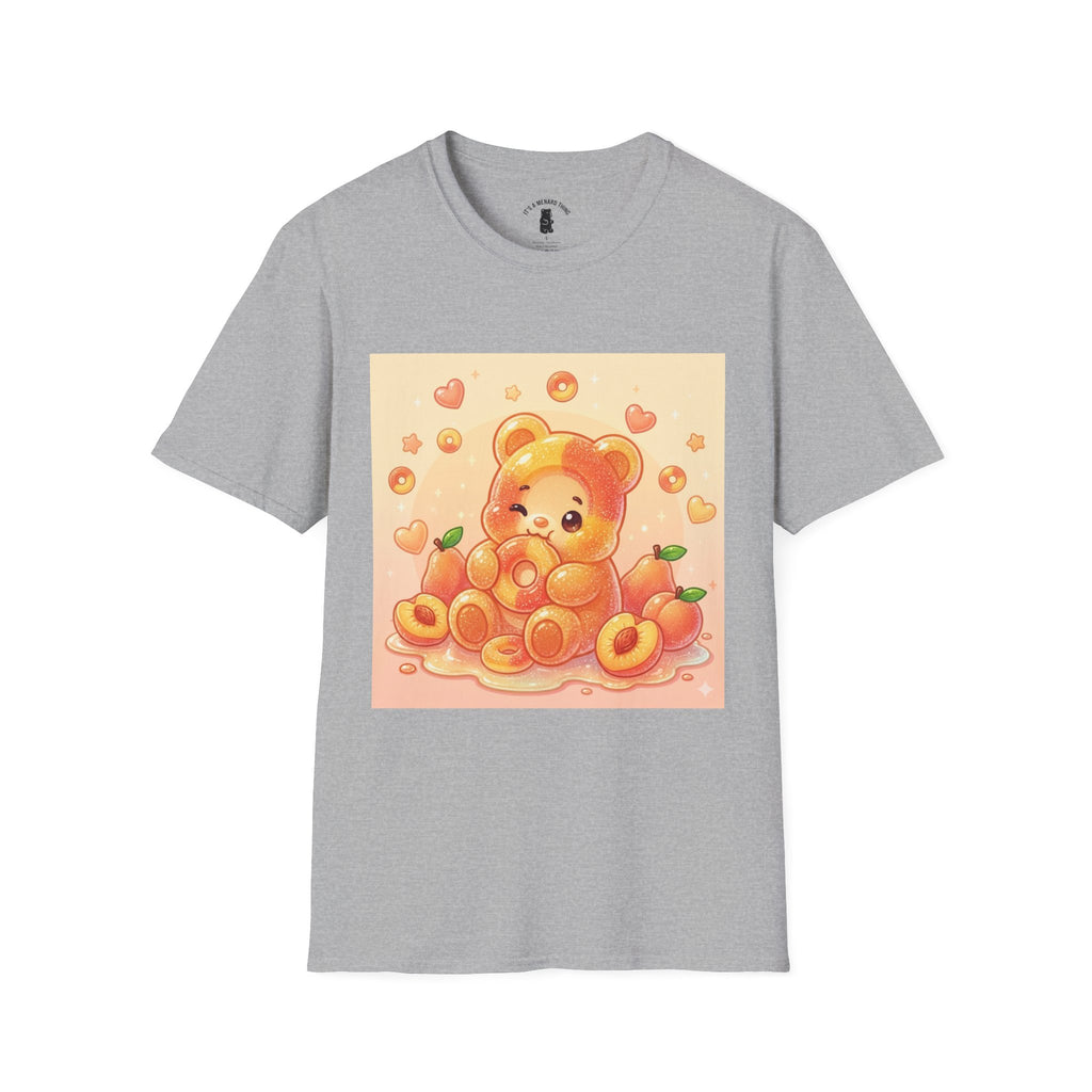 Peach Ring Gooey Gummy Bear- Cute Graphic T-Shirt