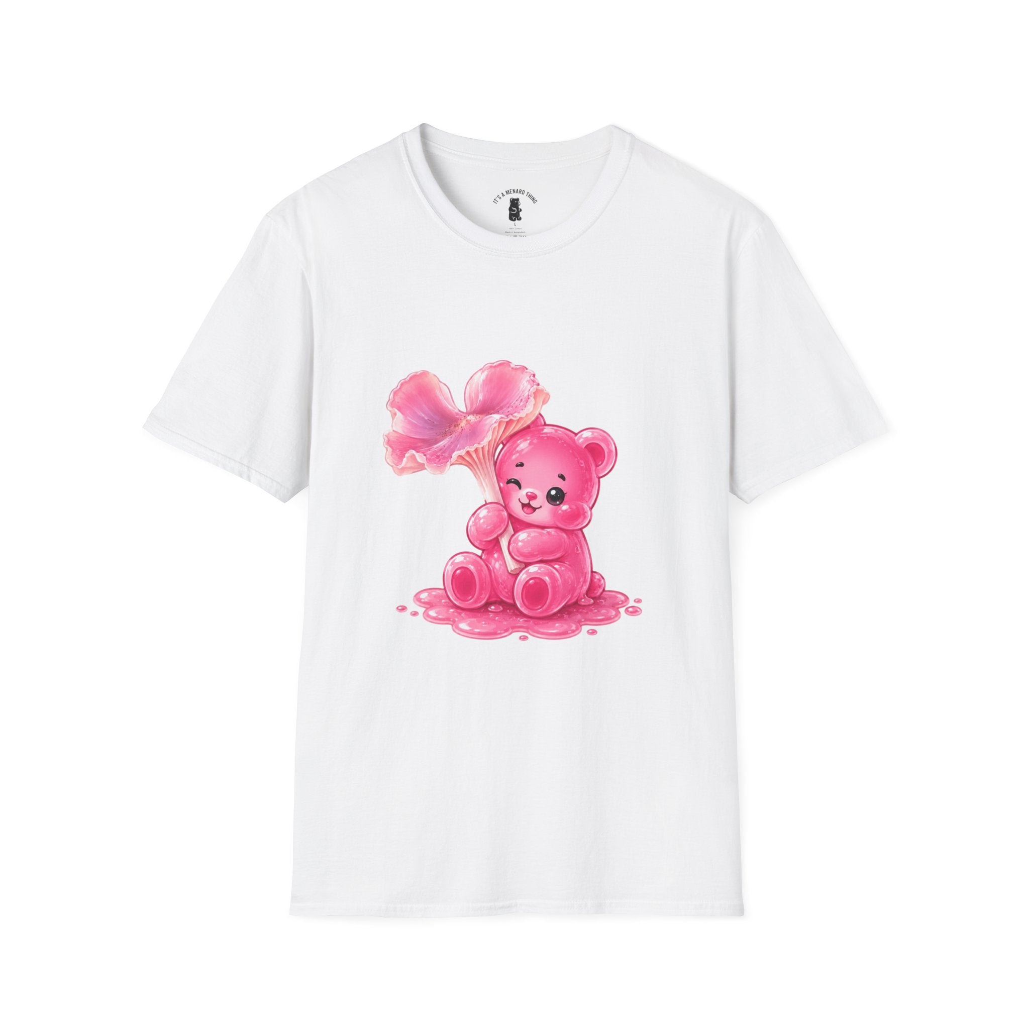 Pink Wax Cap Special Mushroom, Oozy Bear Gummy Friend- Graphic Shirt