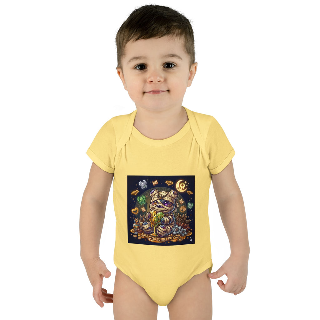 Infant Bodysuit - Cute Gooey Mummy Bear Halloween