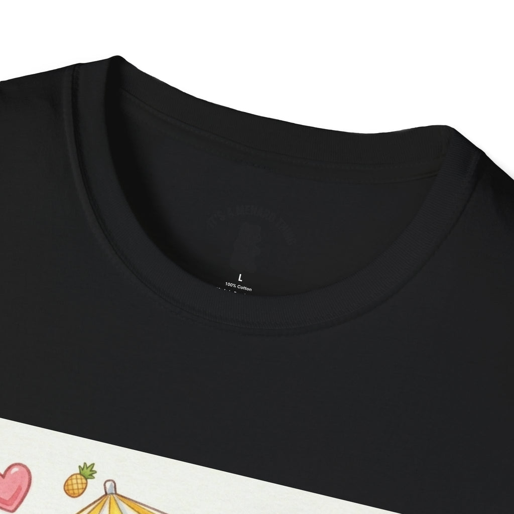 Pina Colada on the Beach, Boozy Gooey Gummy Bear- Kawaii Graphic T-Shirt