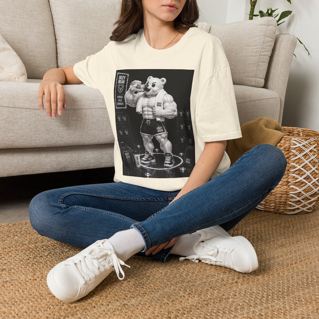 Rehydration Time, Oozy Buff Bodybuilder Gummy Gym Addition- Adult Graphic Shirt