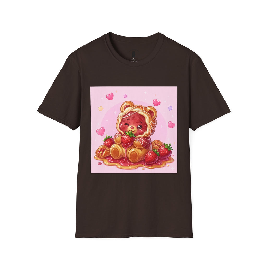 Strawberry Danish Gooey Gummy Bear- Cute Graphic T-Shirt