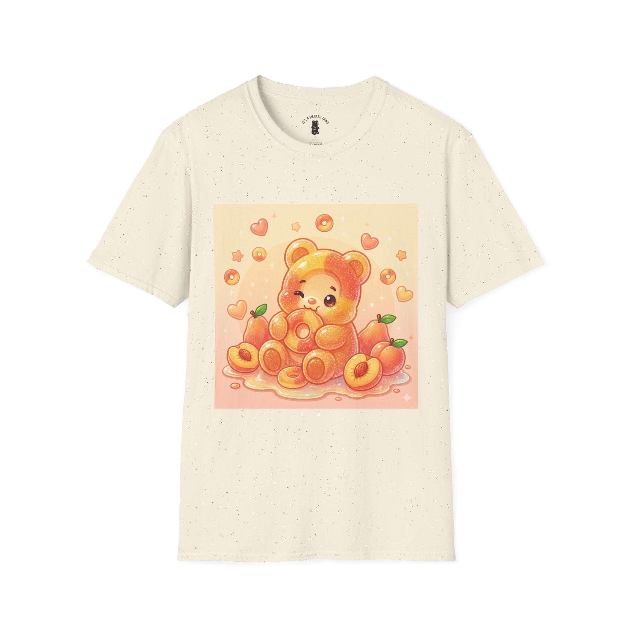 Peach Ring Gooey Gummy Bear- Cute Graphic T-Shirt