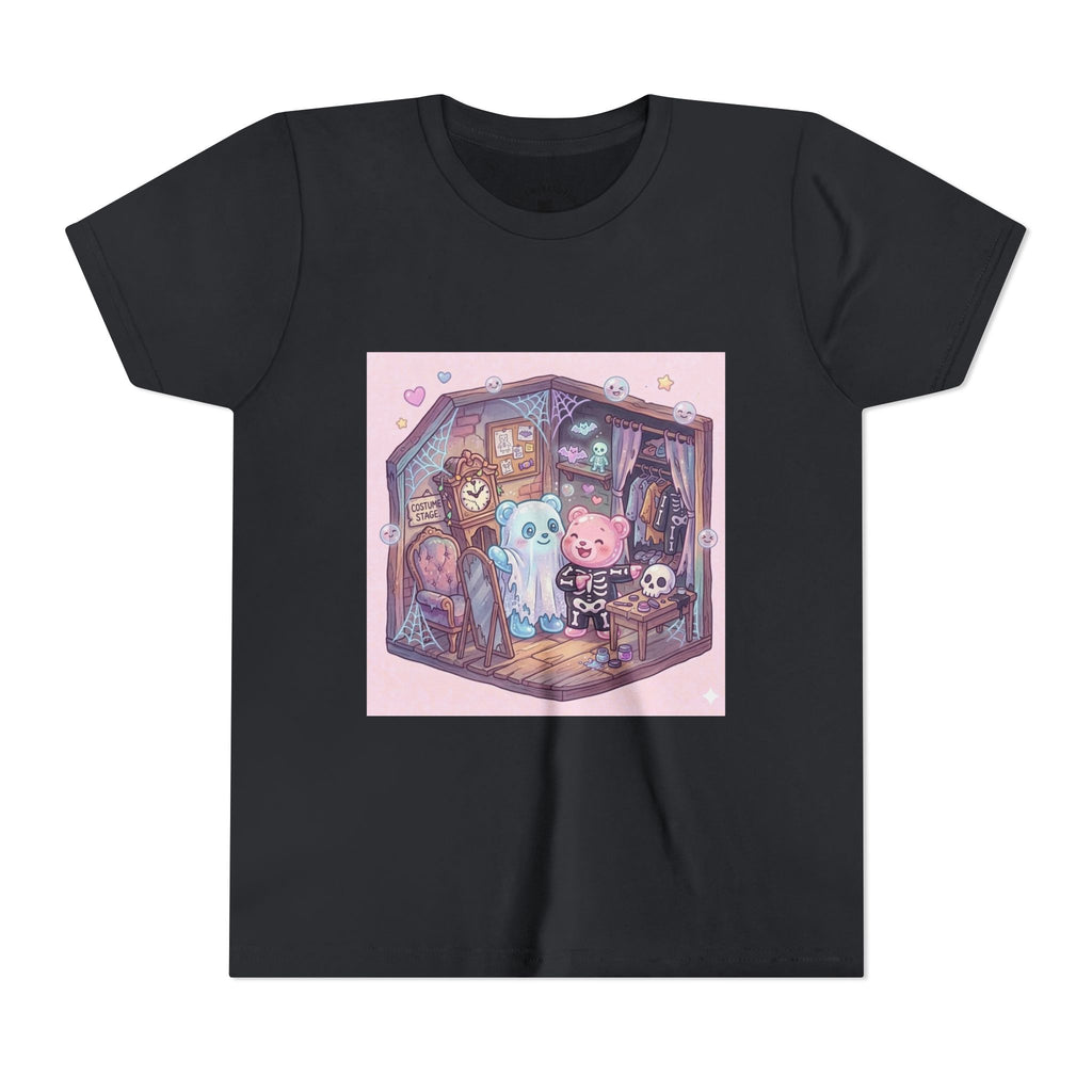 Halloween Haunted Room & Gooey Gummy Friends Illustration