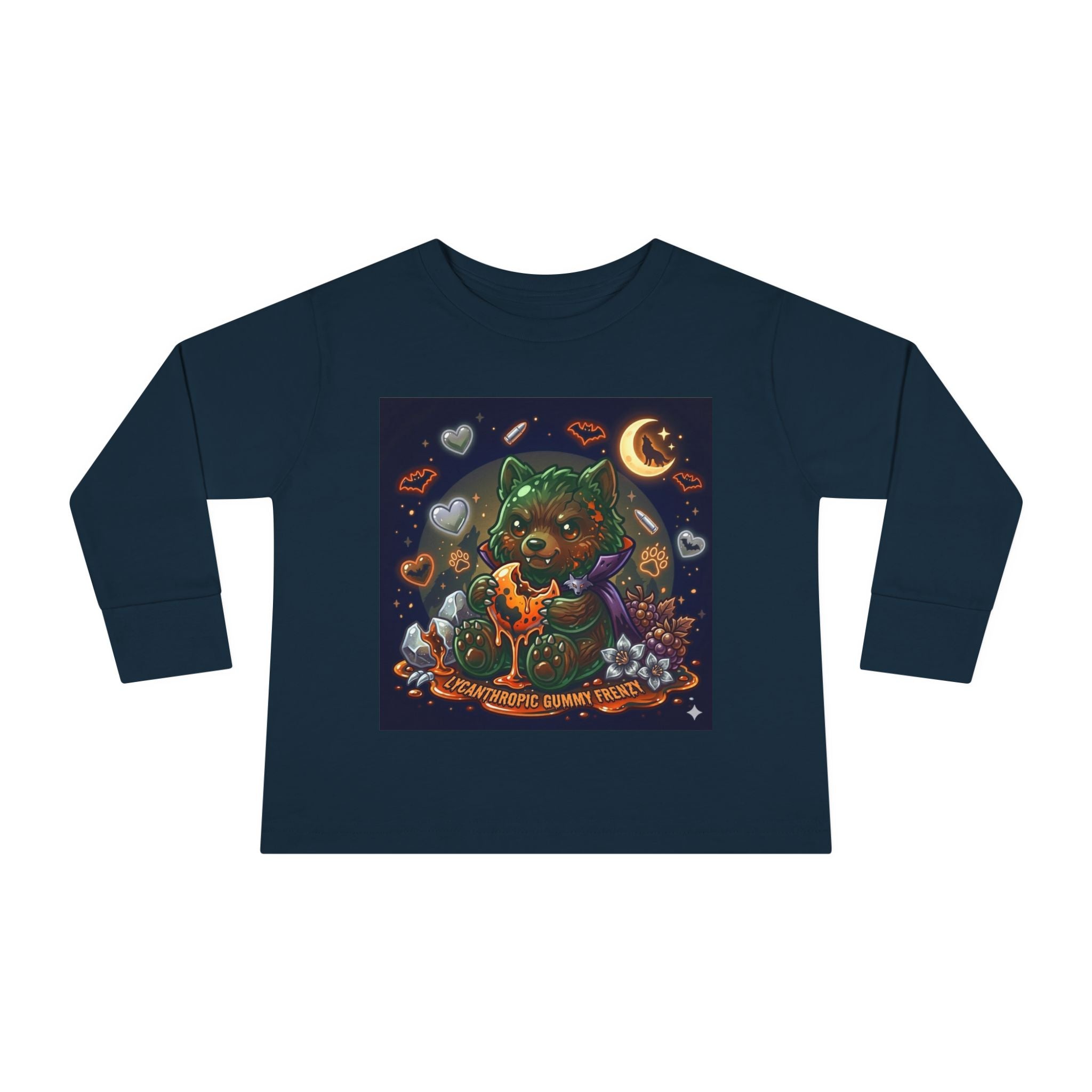 Werewolf Oozy Bear Gummy Halloween Special- Graphic Long Sleeve Shirt
