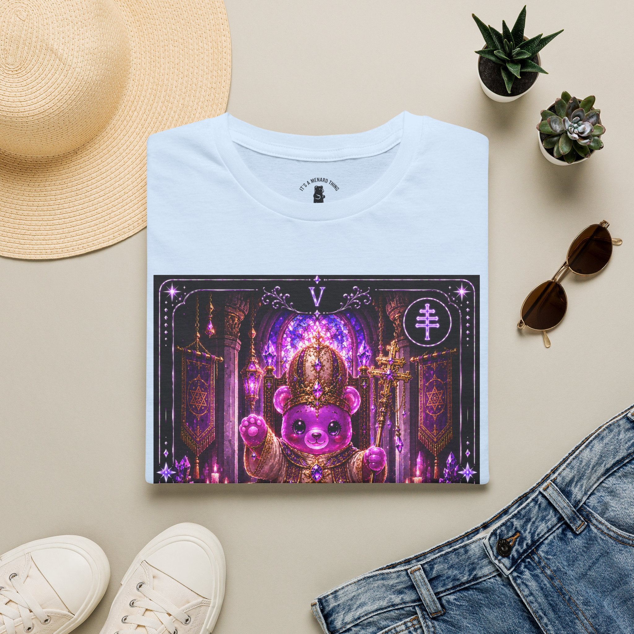 The Hierophant Tarot Mystic Oozy Bear Friend Special Addition- Graphic Shirt