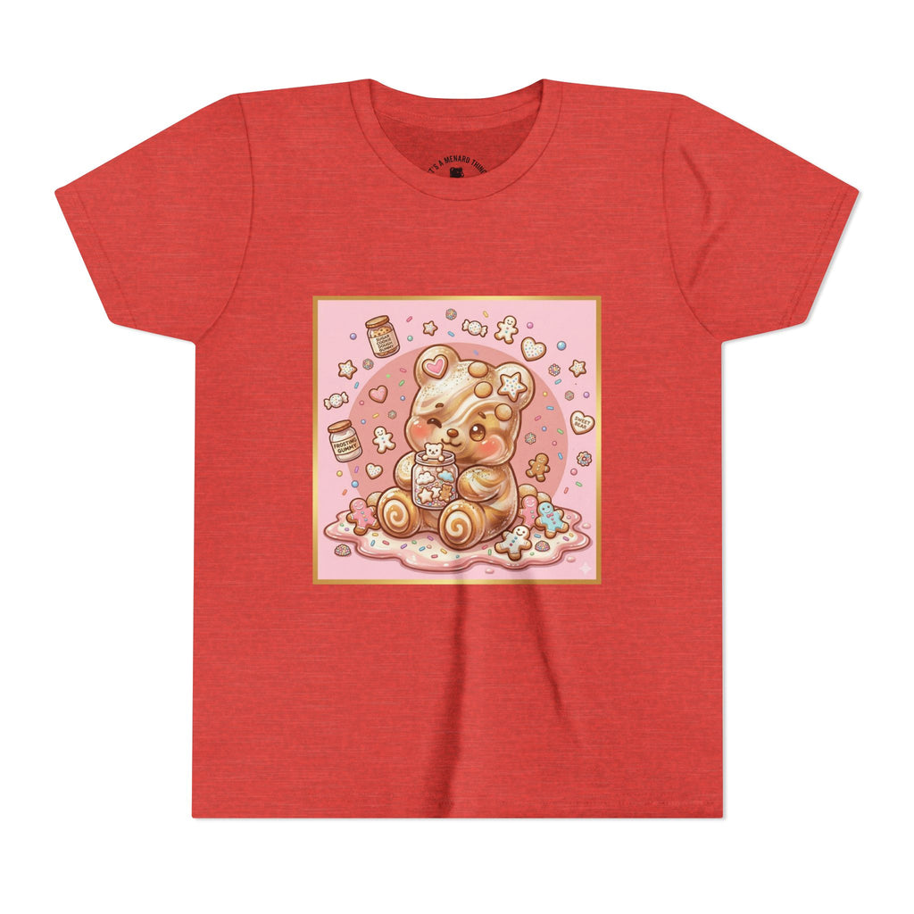 Sugar Frosted Holiday Cookie Gooey Gummy Bear Youth T-Shirt