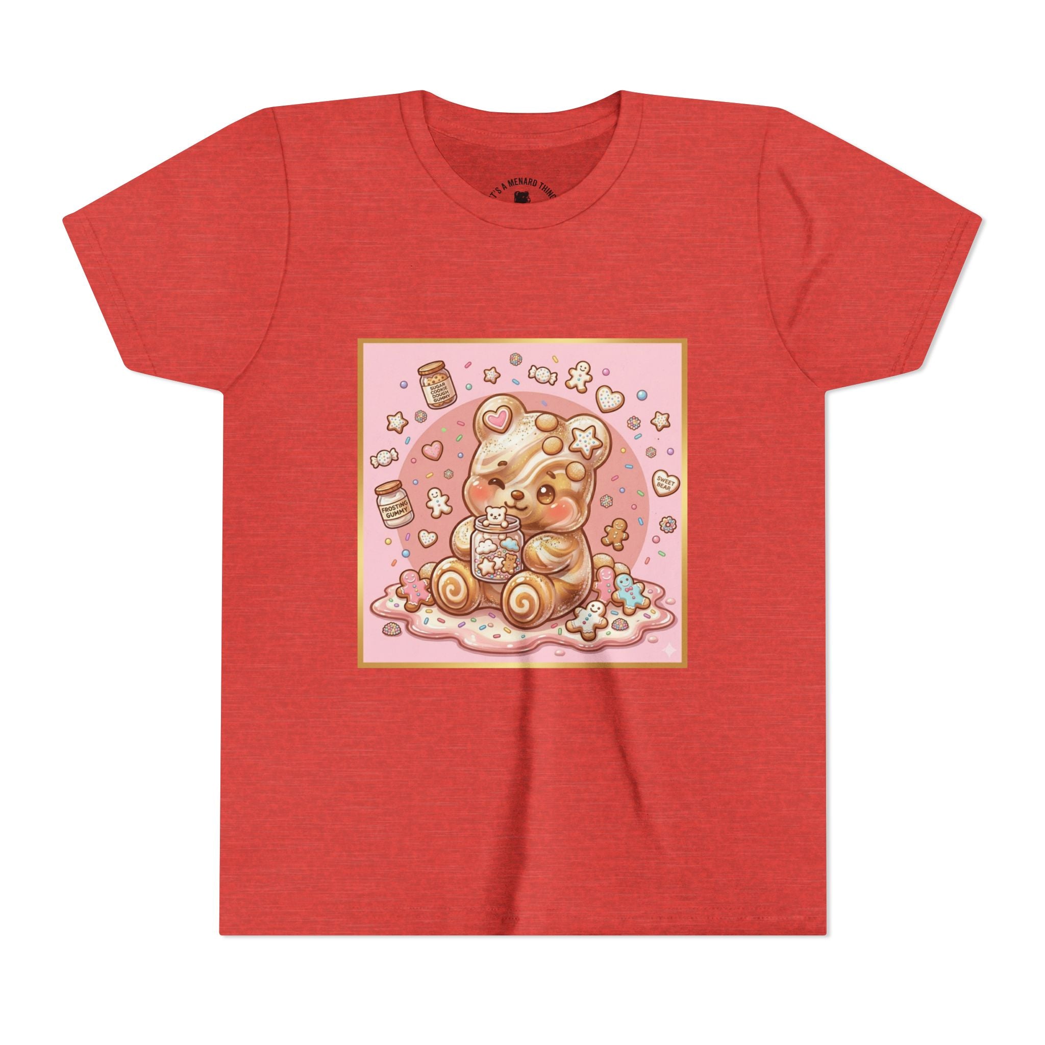 Sugar Frosted Holiday Cookie Gooey Gummy Bear Youth T-Shirt