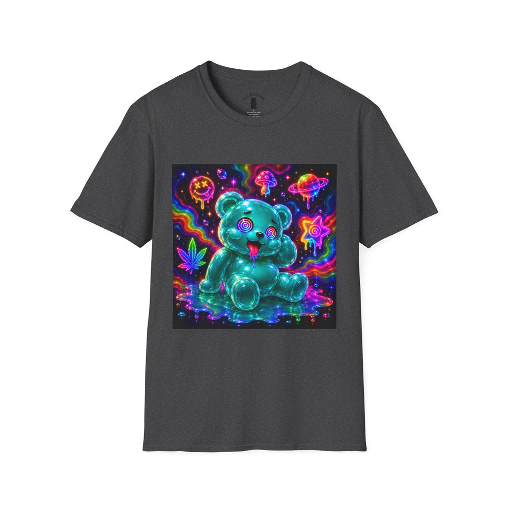 Psychedelic Neon Special Addition Oozy Bear Gummy Friend— Graphic Shirt (Adult Only)