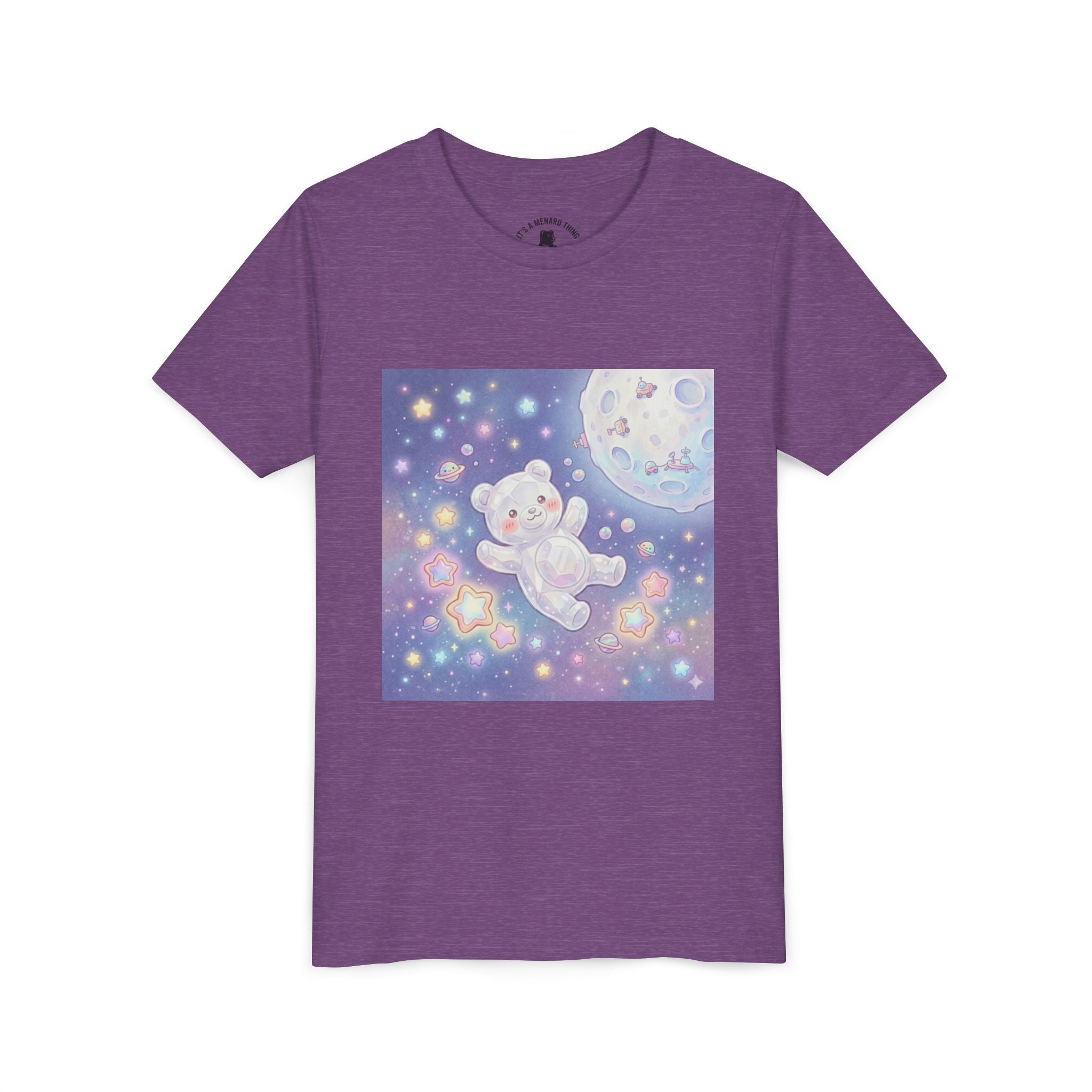 "Float Me to The Moon" Gooey White Crystal Gummy Bear Youth Tee