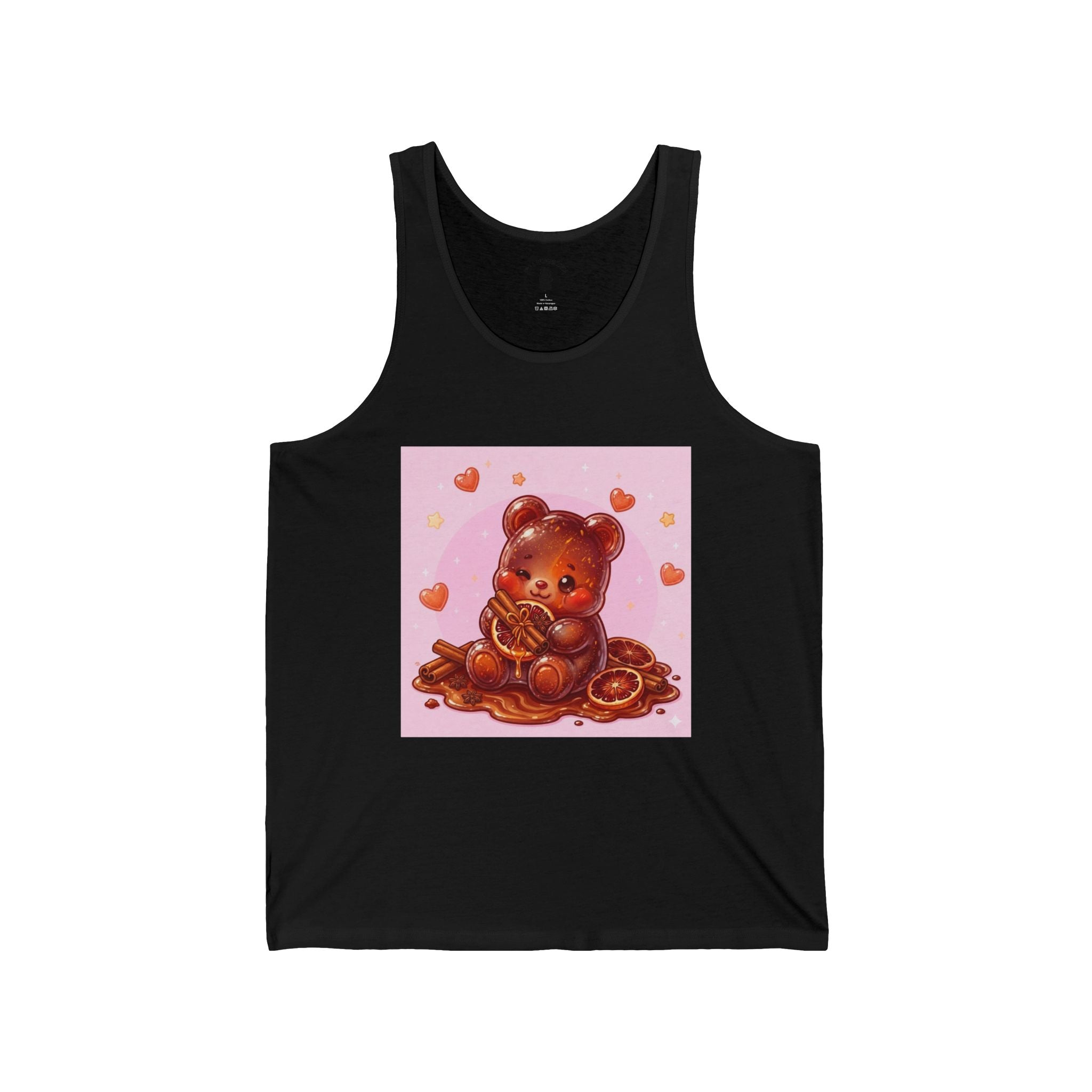 Blood Orange Cinnamon, Citrus Gooey Gummy Bear — Cute Illustration Tank Top