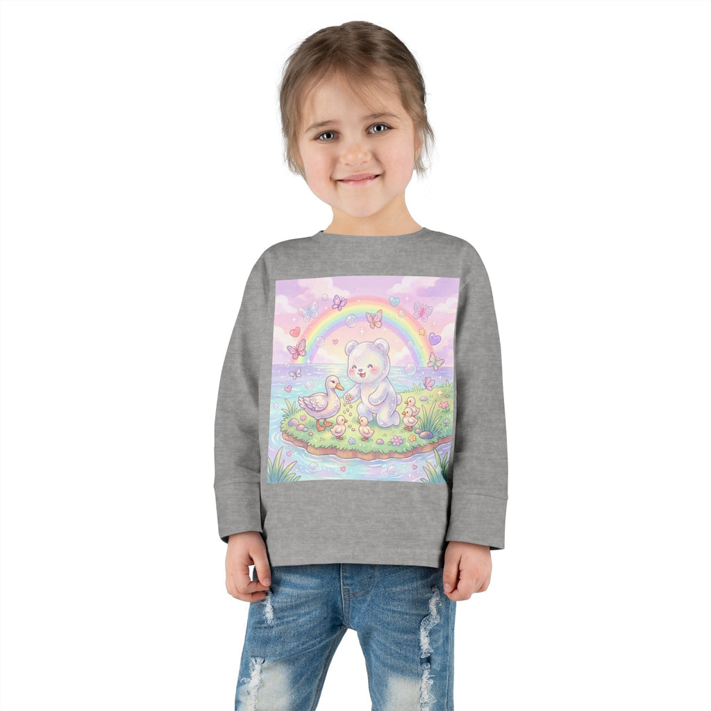 Feeding The Ducks at The Park, Oozy Bear Gummy Friend- Graphic Long Sleeve Shirt