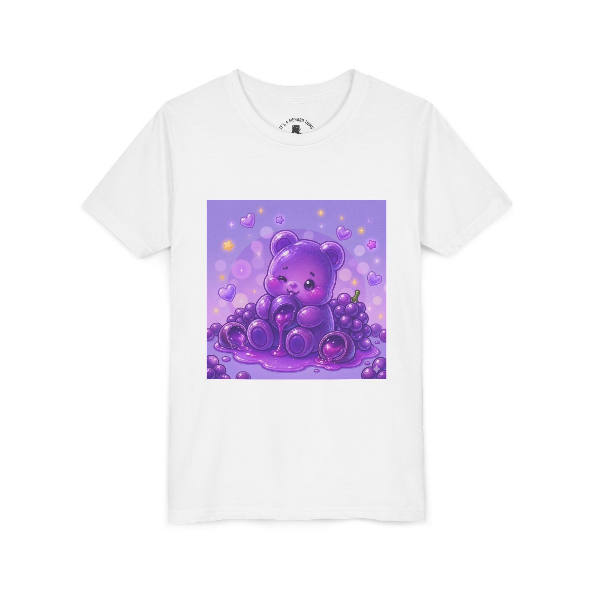 Gooey Grape Gummy Bear Cute Kids Shirt