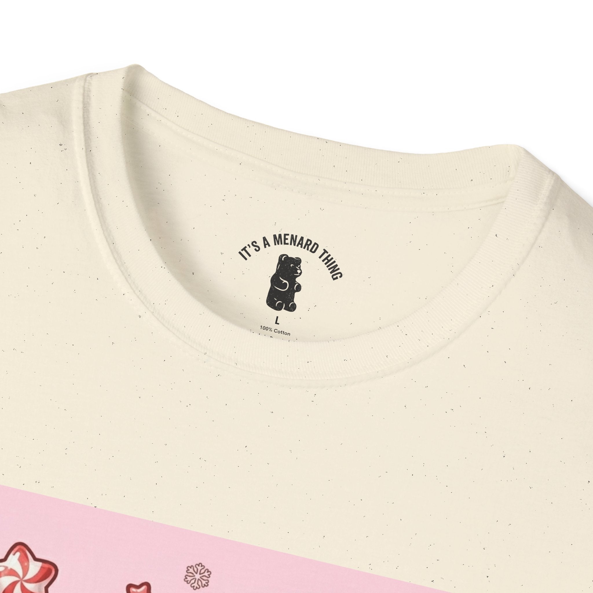 Cute Hot Chocolate and Peppermint stick Gooey Gummy Bear — Kawaii Graphic Tee