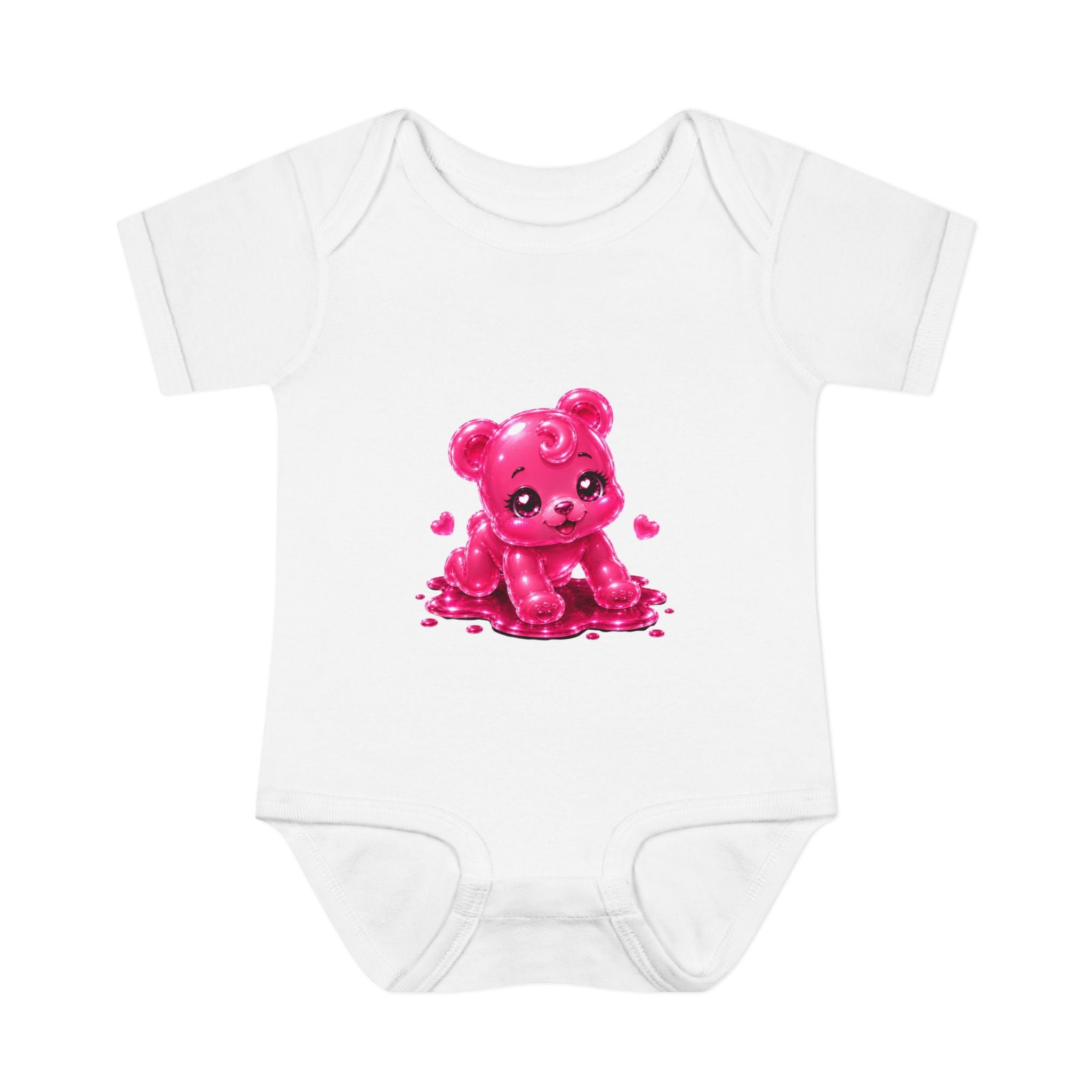 Pink Gummy Bear Infant Bodysuit - Cute Baby Shower Gift