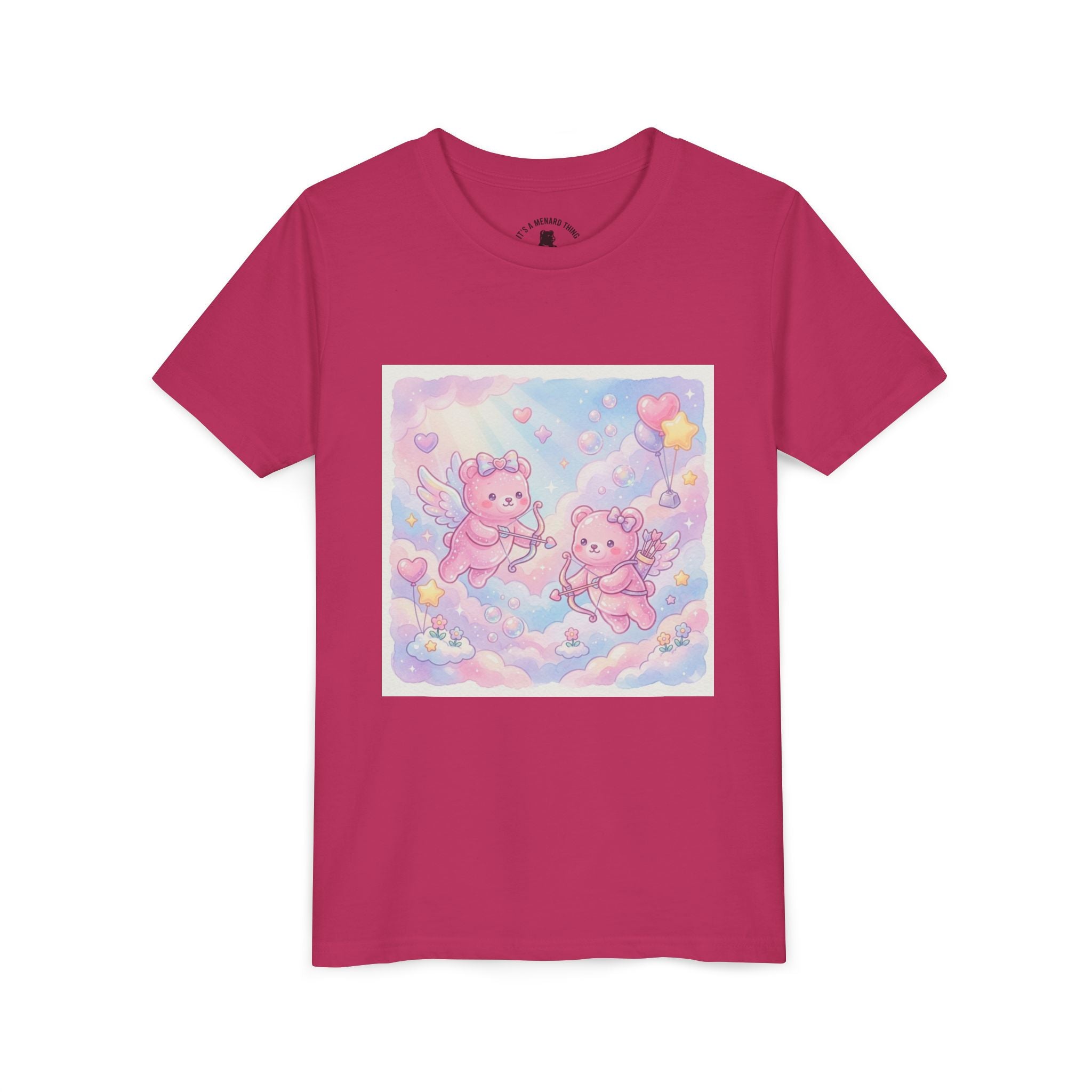 Cherub Angels Gooey Gummy Bear Friends- Hearts Pastel Cloud Graphic