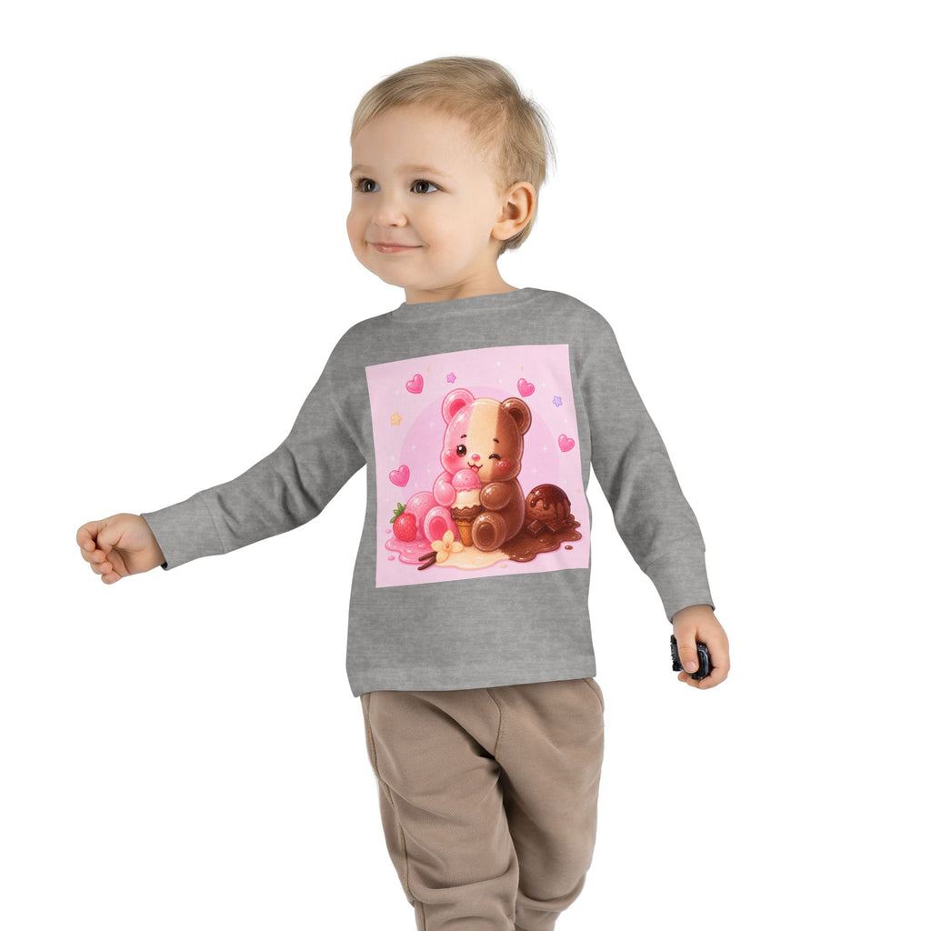 Neapolitan Ice Cream Special, Oozy Bear Gummy Friend- Kids Long Sleeve Shirt