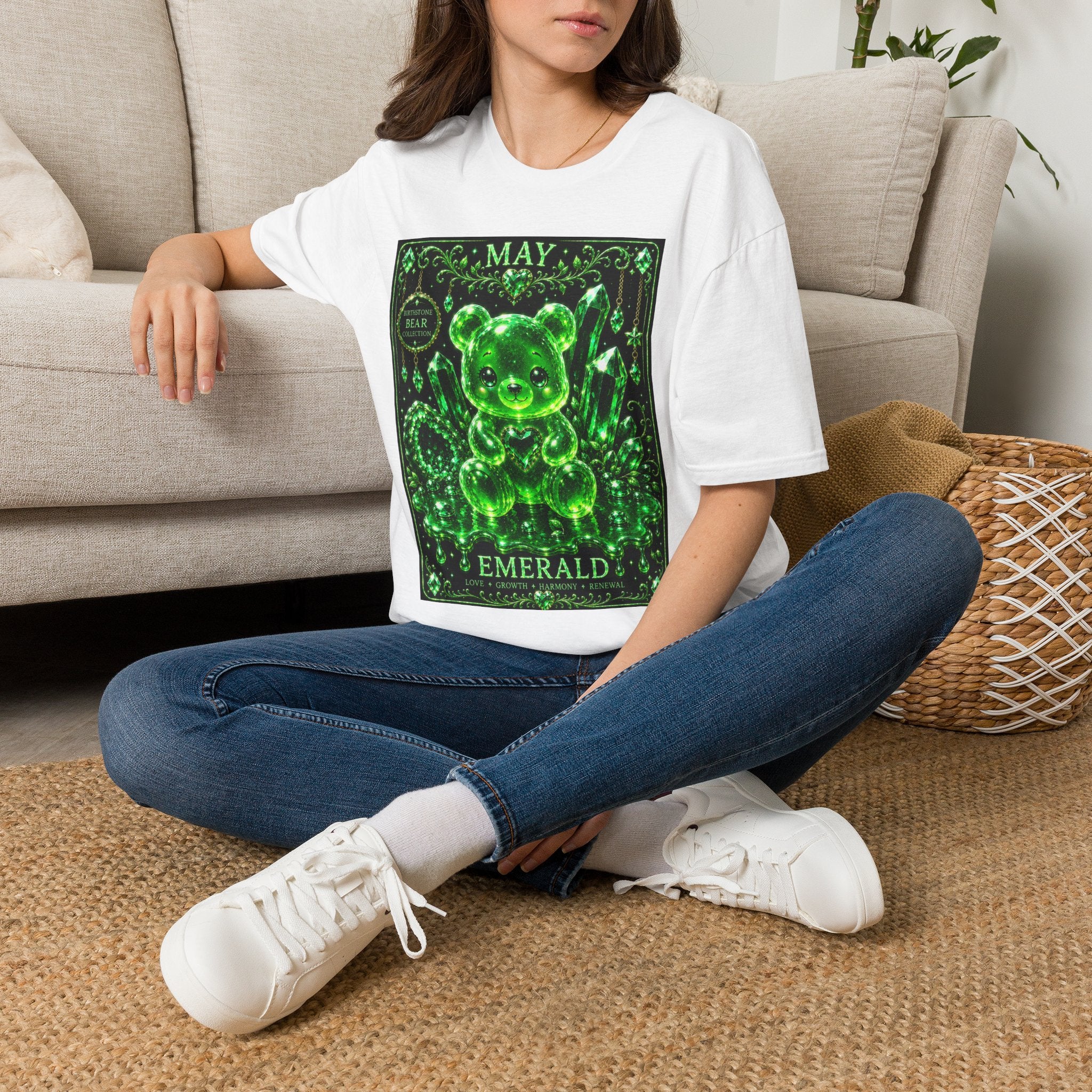 May, Emerald Birthstone Oozy Bear Gummy Special Addition- Graphic Shirt