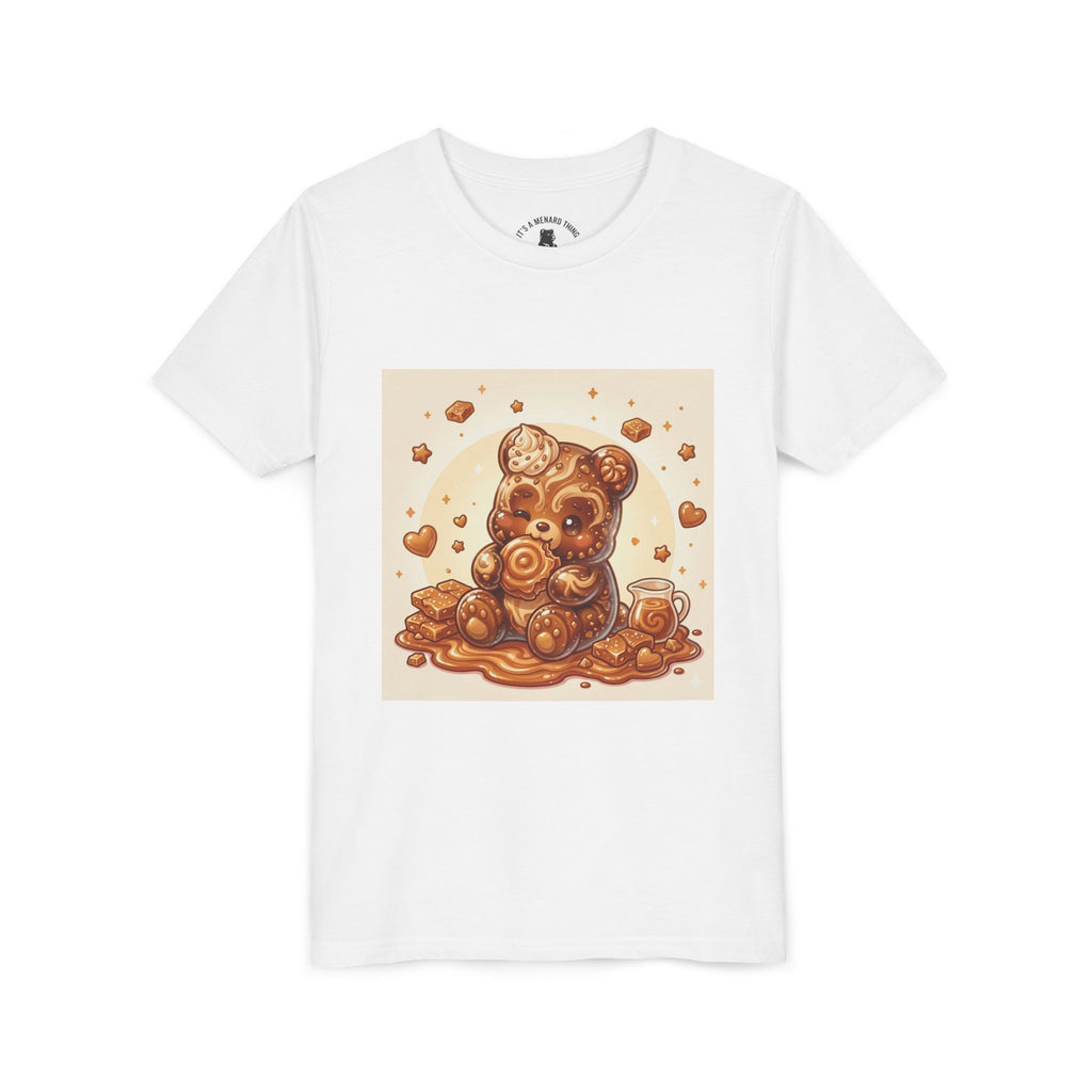 Cinnamon Coffee Cake Gooey Gummy Bear Graphic Kids Shirt