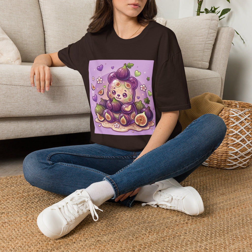 Delicious Ripe Fig, Exotic Oozy Gummy Bear Friend — Kawaii Fruit Design