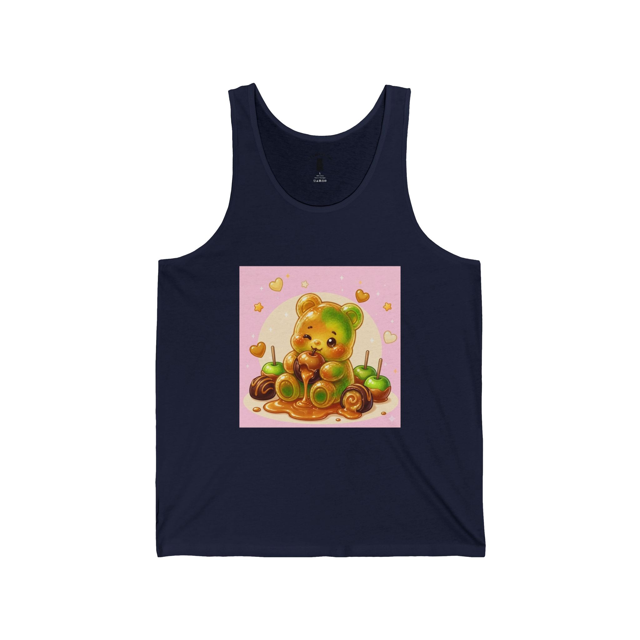 Caramel Apple, Gooey Gummy Bear Friend — Kawaii Graphic Tank top