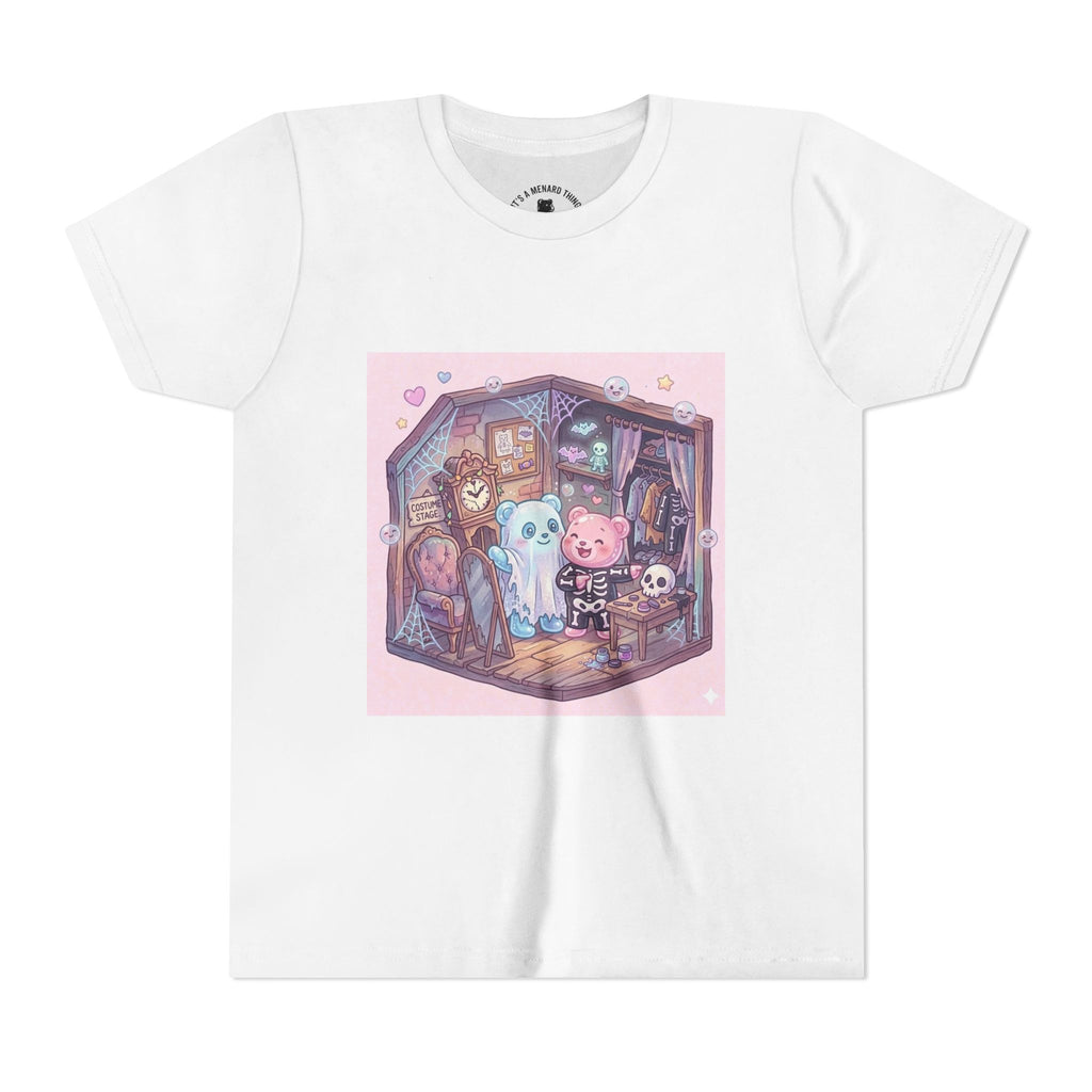 Halloween Haunted Room & Gooey Gummy Friends Illustration