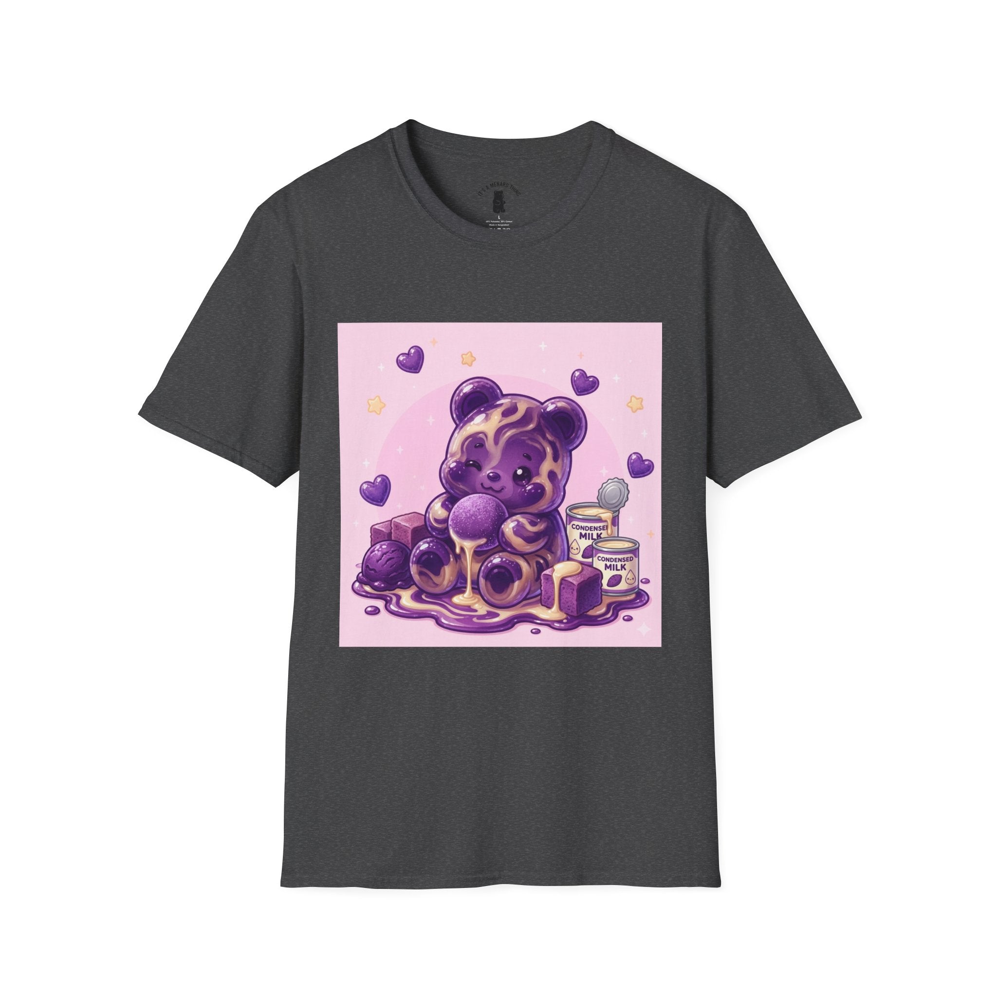 Ube & Condensed Milke Purple Gooey Gummy Bear — Kawaii Graphic Tee