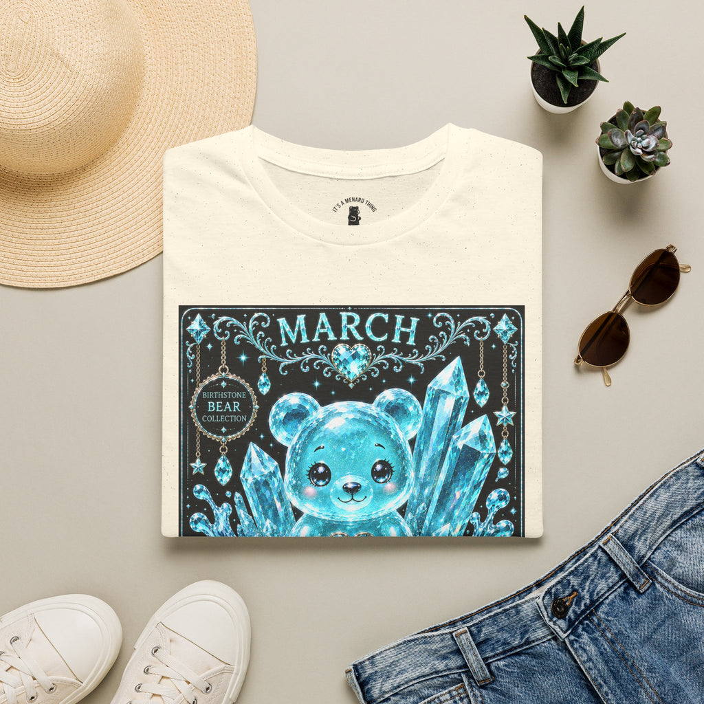 March, Aquamarine Birthstone Oozy Bear Gummy Special Addition- Graphic Shirt