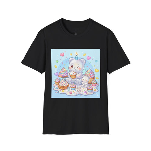 Birthday Cake and Party Gooey Gummy Bear— Kawaii Graphic T-Shirt