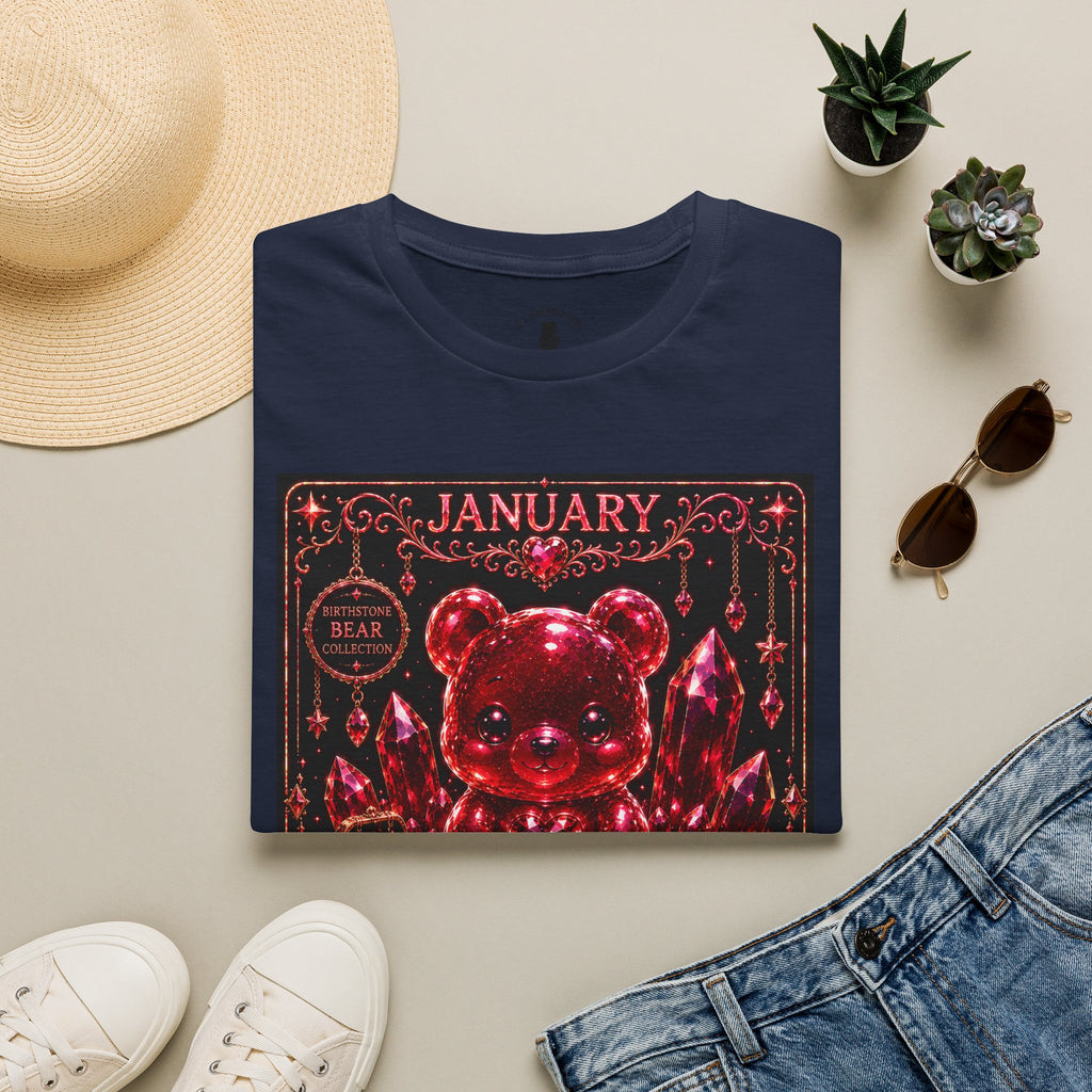 January Garnet Birthstone Oozy Bear Friend Special Addition- Graphic Shirt