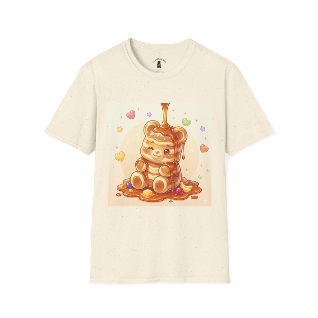 Cute Thick Fluffy Pancake Gooey Gummy Bear — Kawaii Illustration